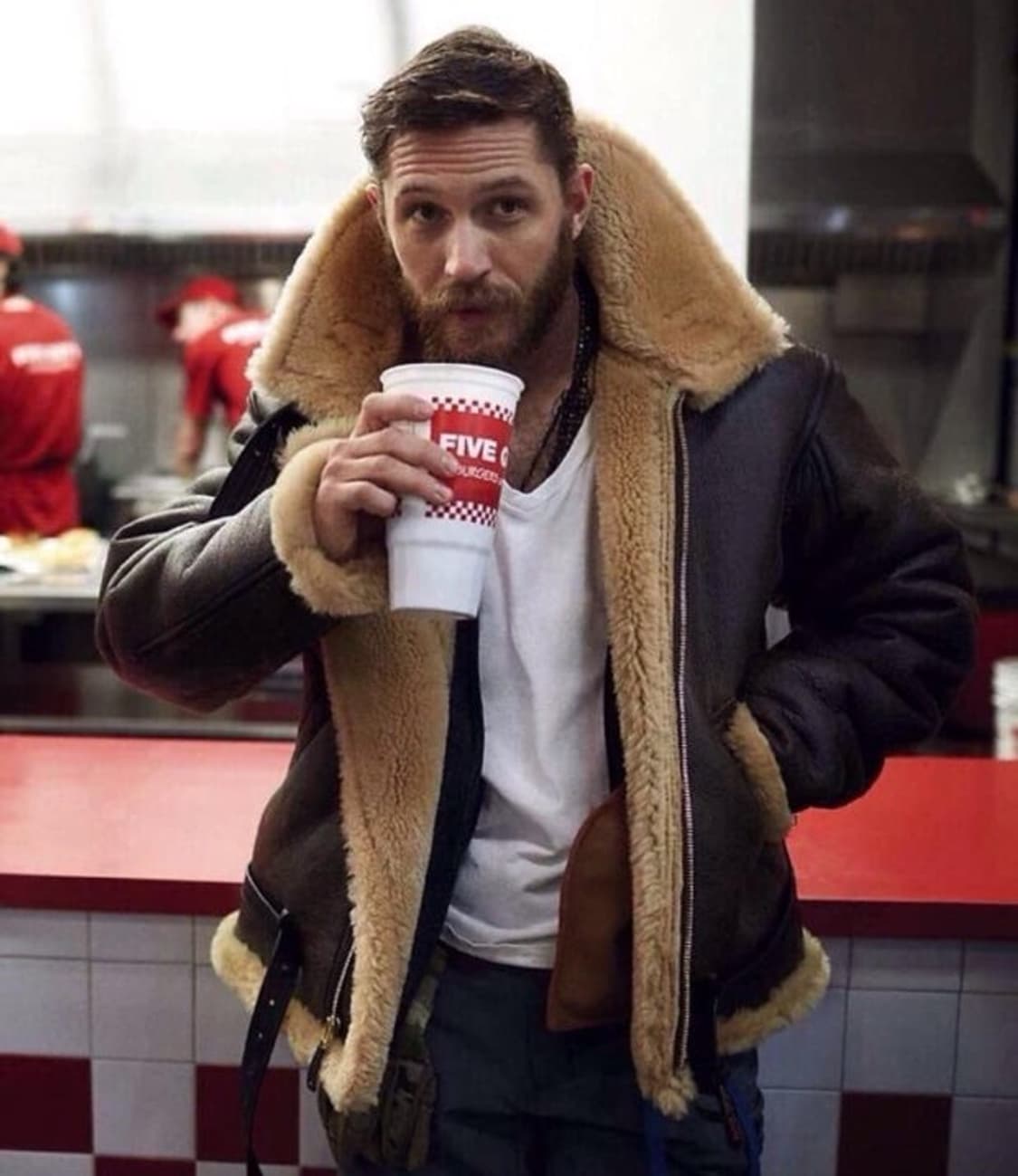 콕핏 USA 톰하디 무스탕 46사이즈 상품이미지1