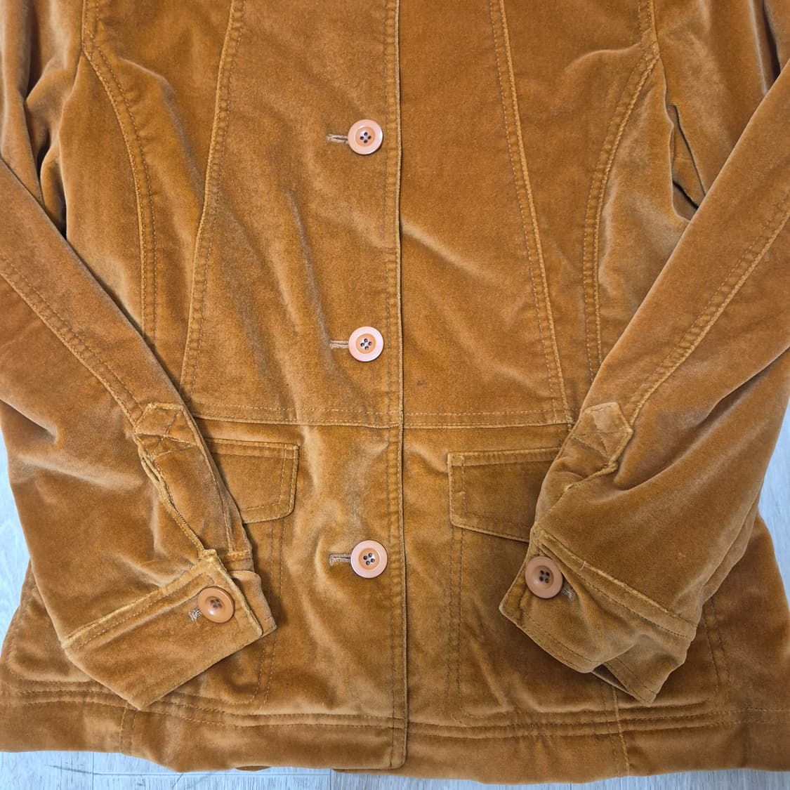 한섬 시스템 여성 버튼 벨벳자켓 상품이미지3