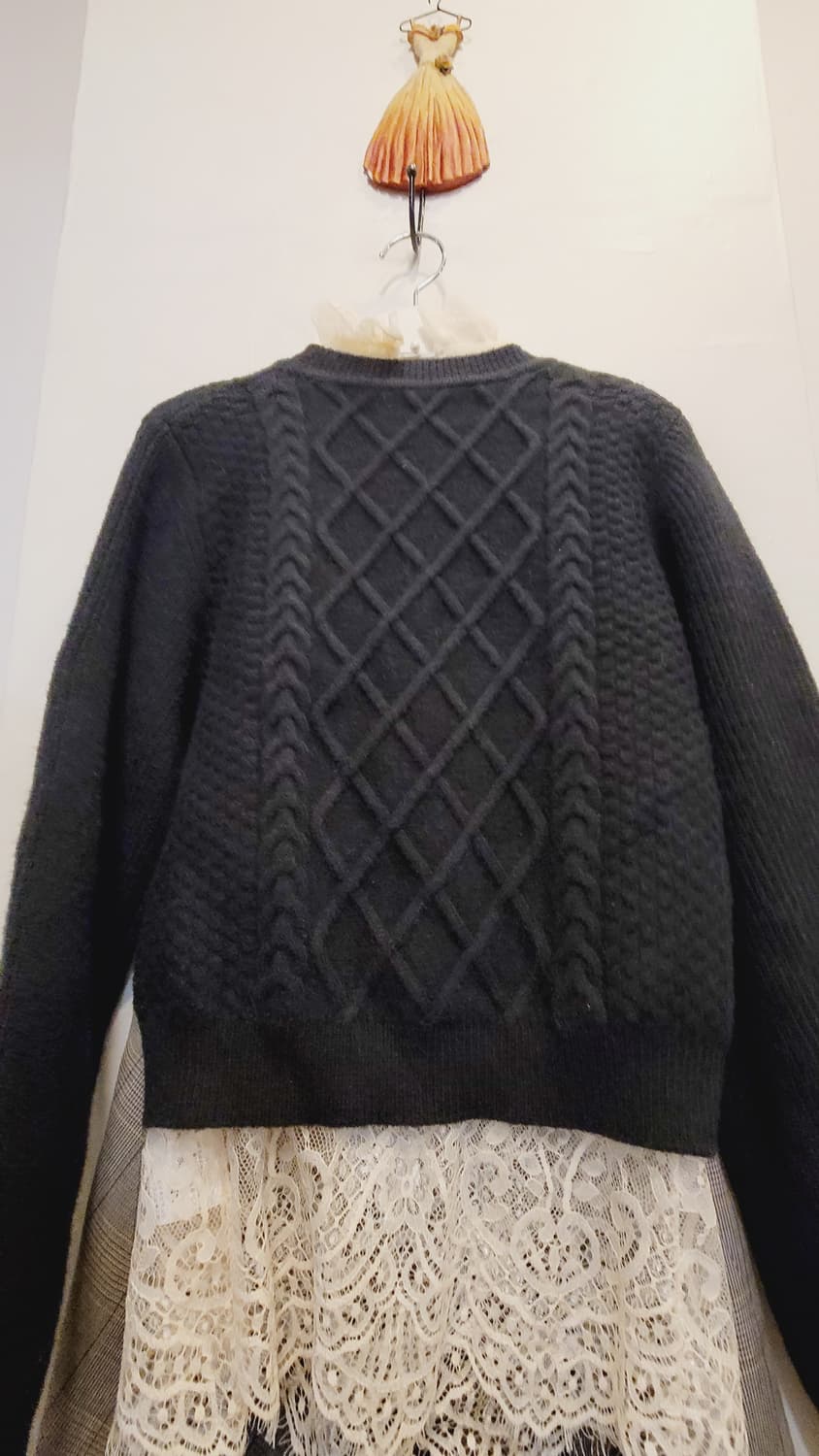 시스템 리본 케이블 가디건.보브 언발체크스커트 상품이미지9