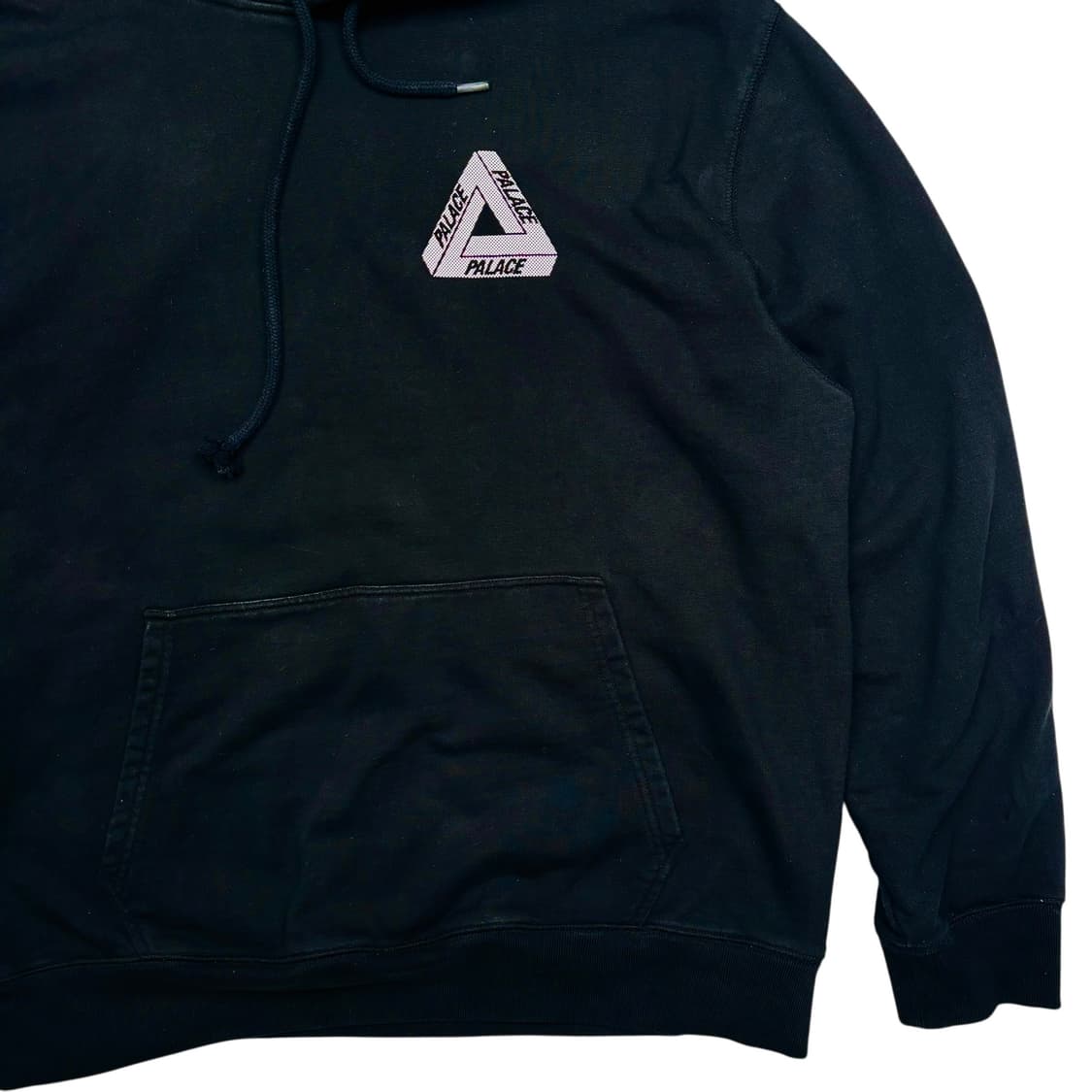 팔라스 트라이메쉬 빅 자수 로고 블랙 후드티 XL 상품이미지6
