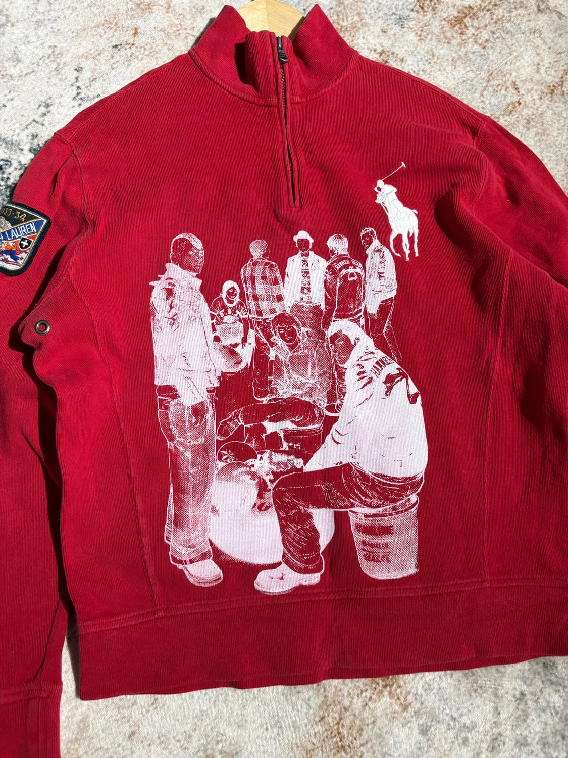 폴로 빅포니 커스텀 반집업 니트 상품이미지2