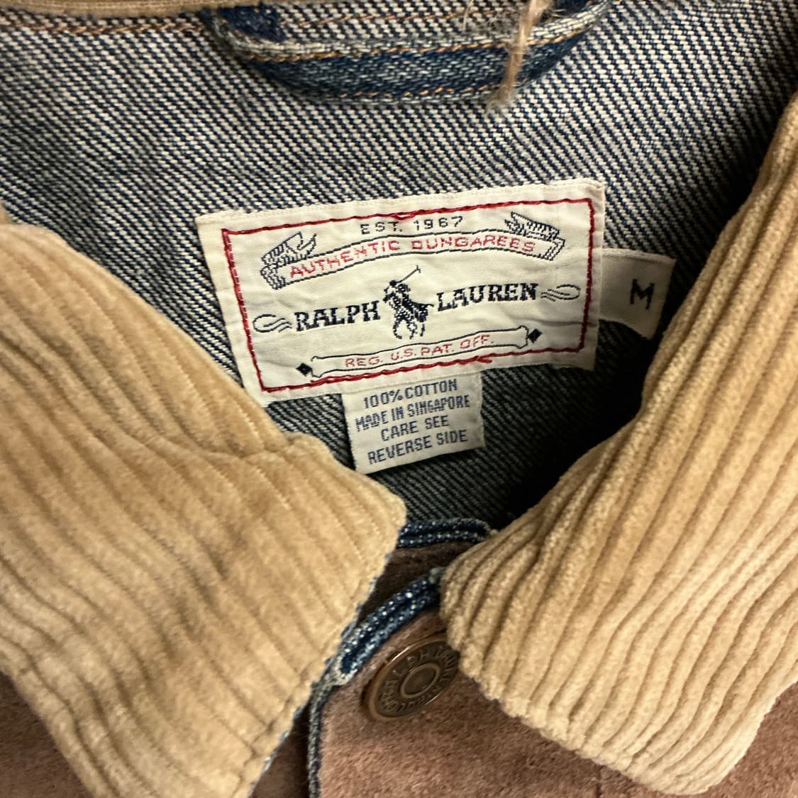 폴로 랄프로렌 스웨이드 데님 자켓 상품이미지2