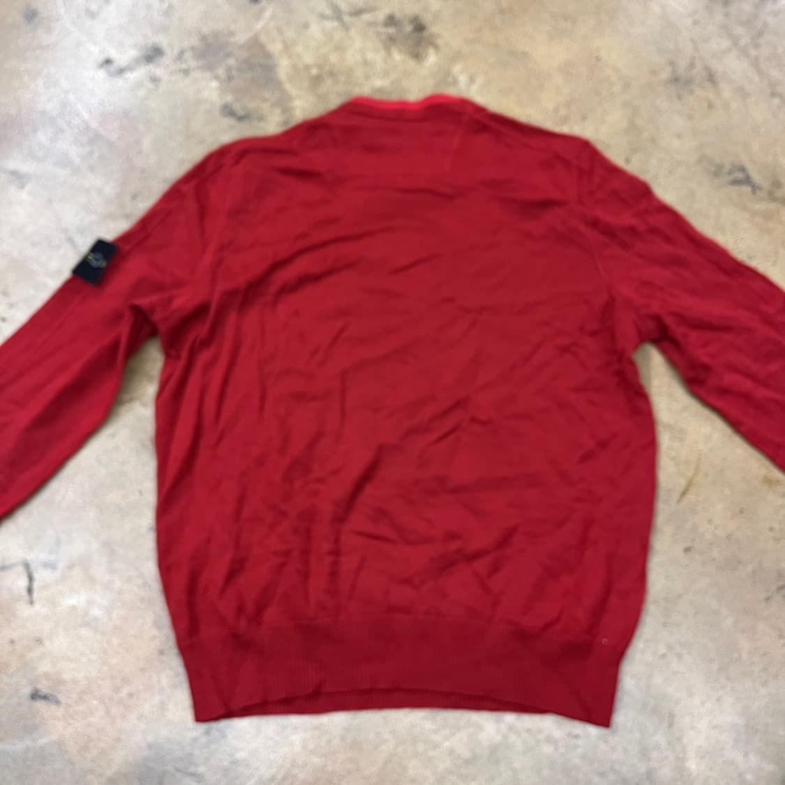 [정품/L] 스톤아일랜드 레드 니트 긴팔 b16 상품이미지4