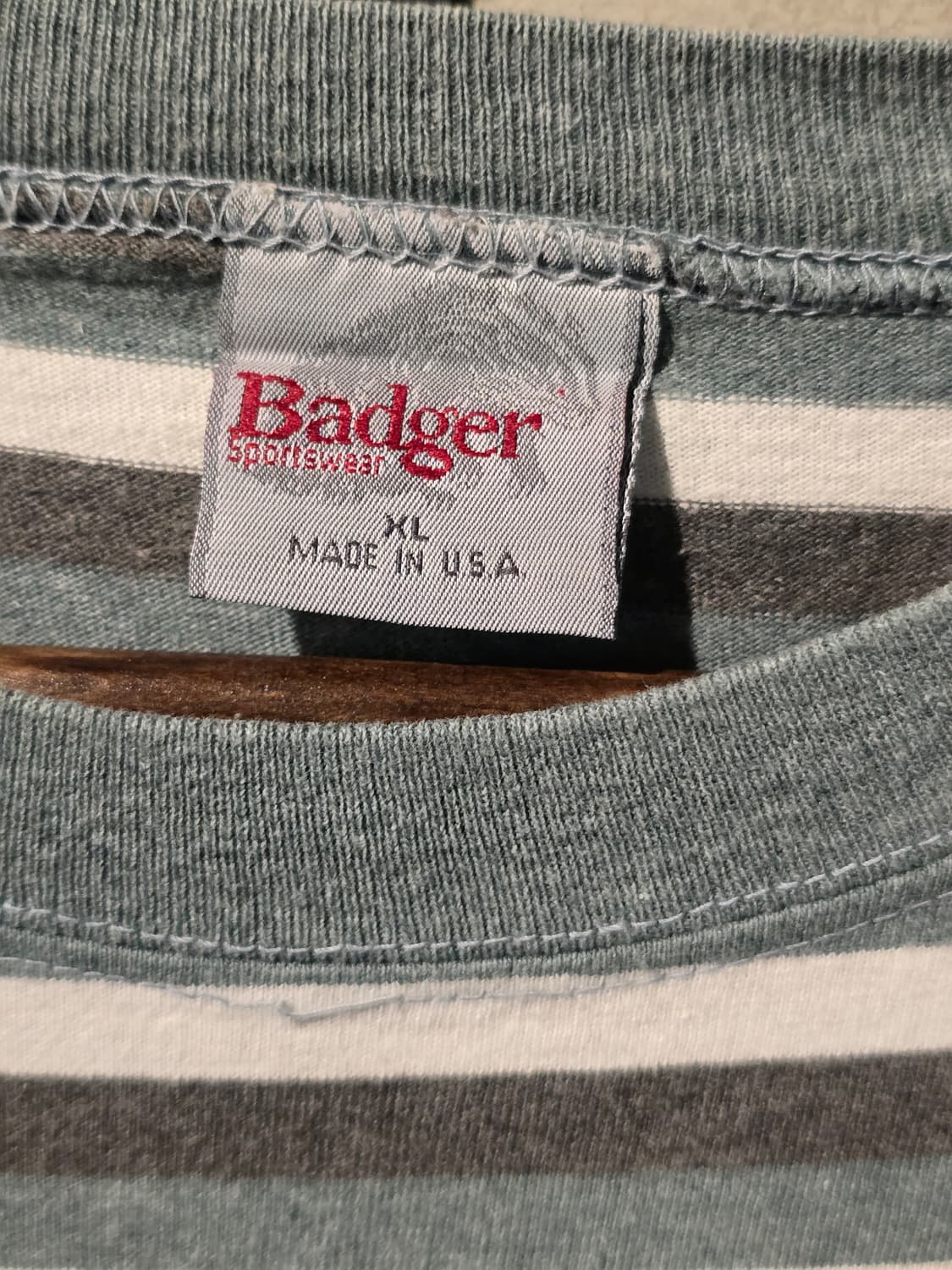 Badger Atlantic City 스트라이프 빈티지 반팔셔츠 상품이미지3