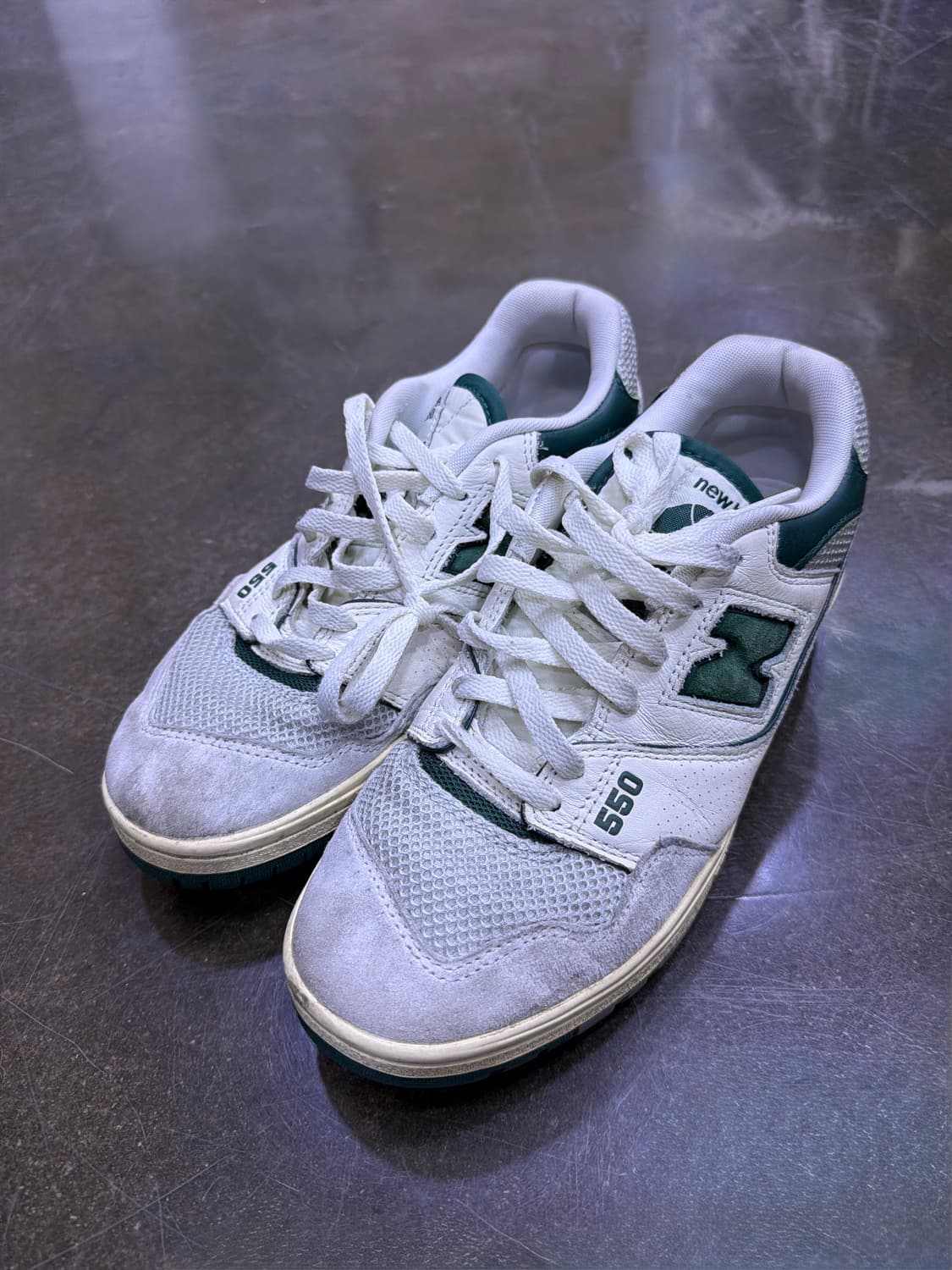 뉴발란스 550 화이트 그린 스니커즈 슈즈 270 상품이미지1