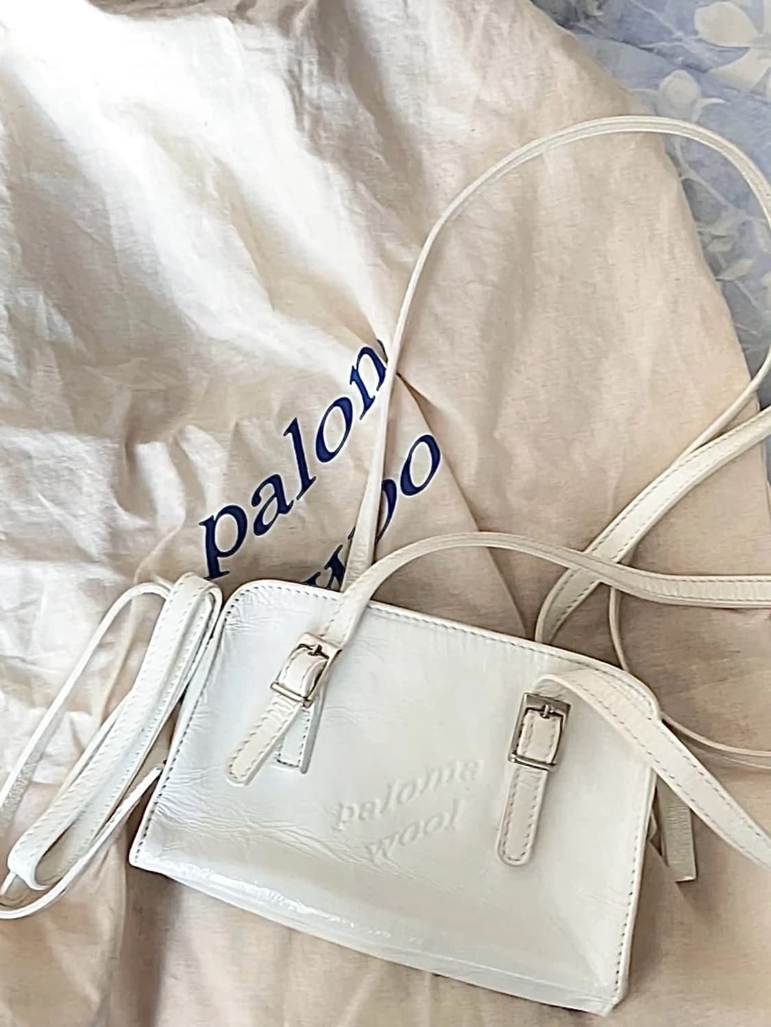 팔로마울 화이트 미니 레더백 상품이미지1