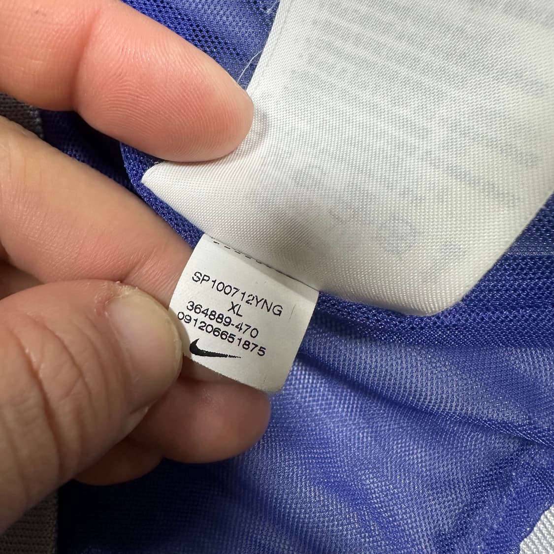 ✨ (바배) 나이키 윈드러너 블루 그레이 배색 바람막이 상품이미지5