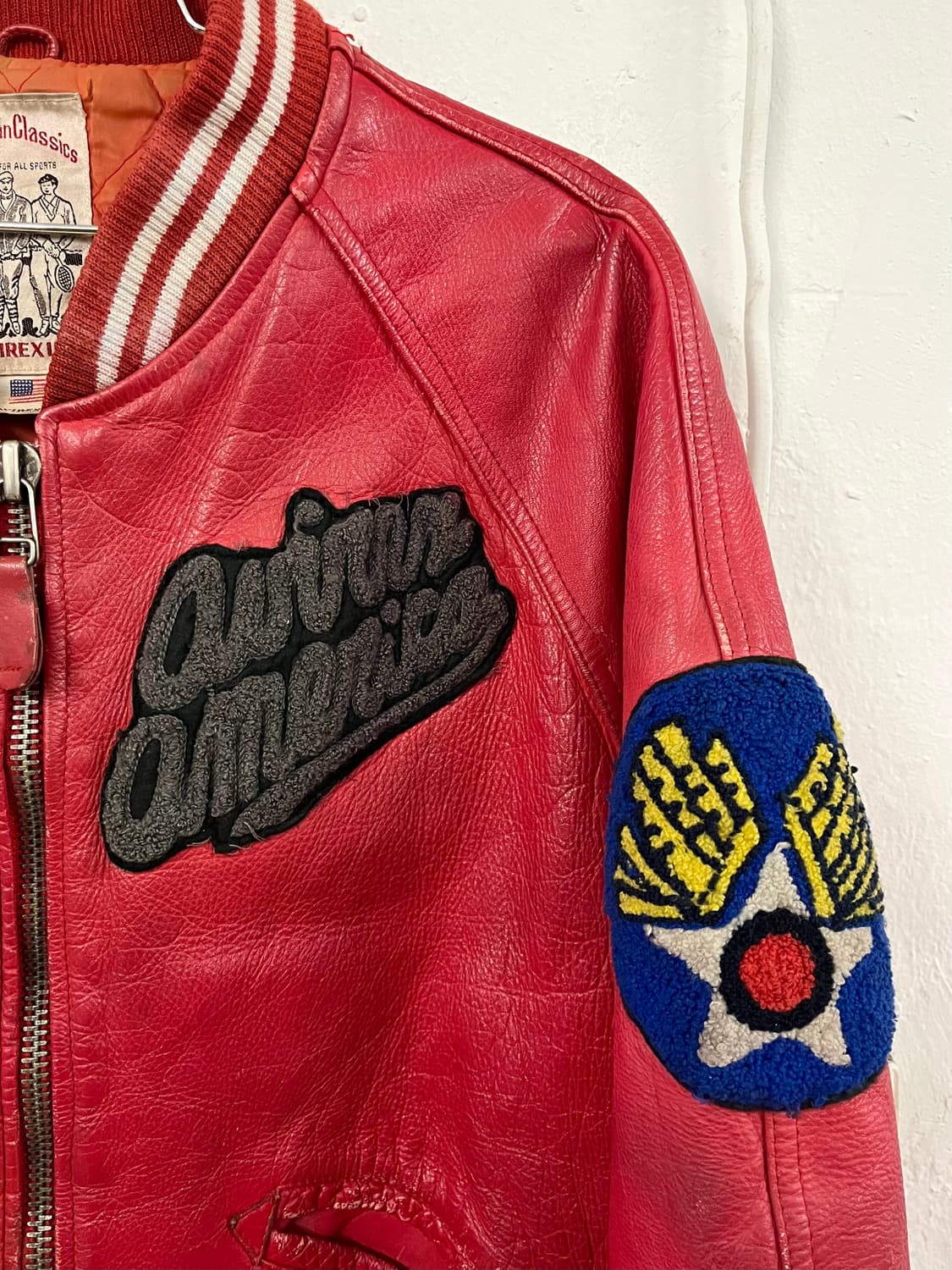 아비렉스 80s 레더 자켓 상품이미지3