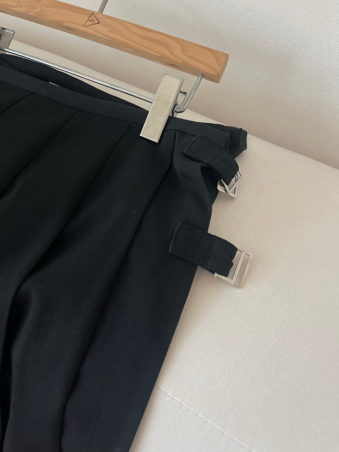 COMME des GARÇONS  블랙 플리츠 스커트 팬츠 S 상품이미지4