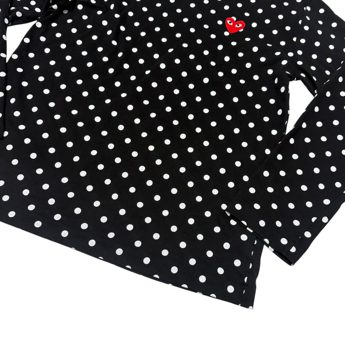 꼼데가르송 도트 롱슬리브 블랙 상품이미지5