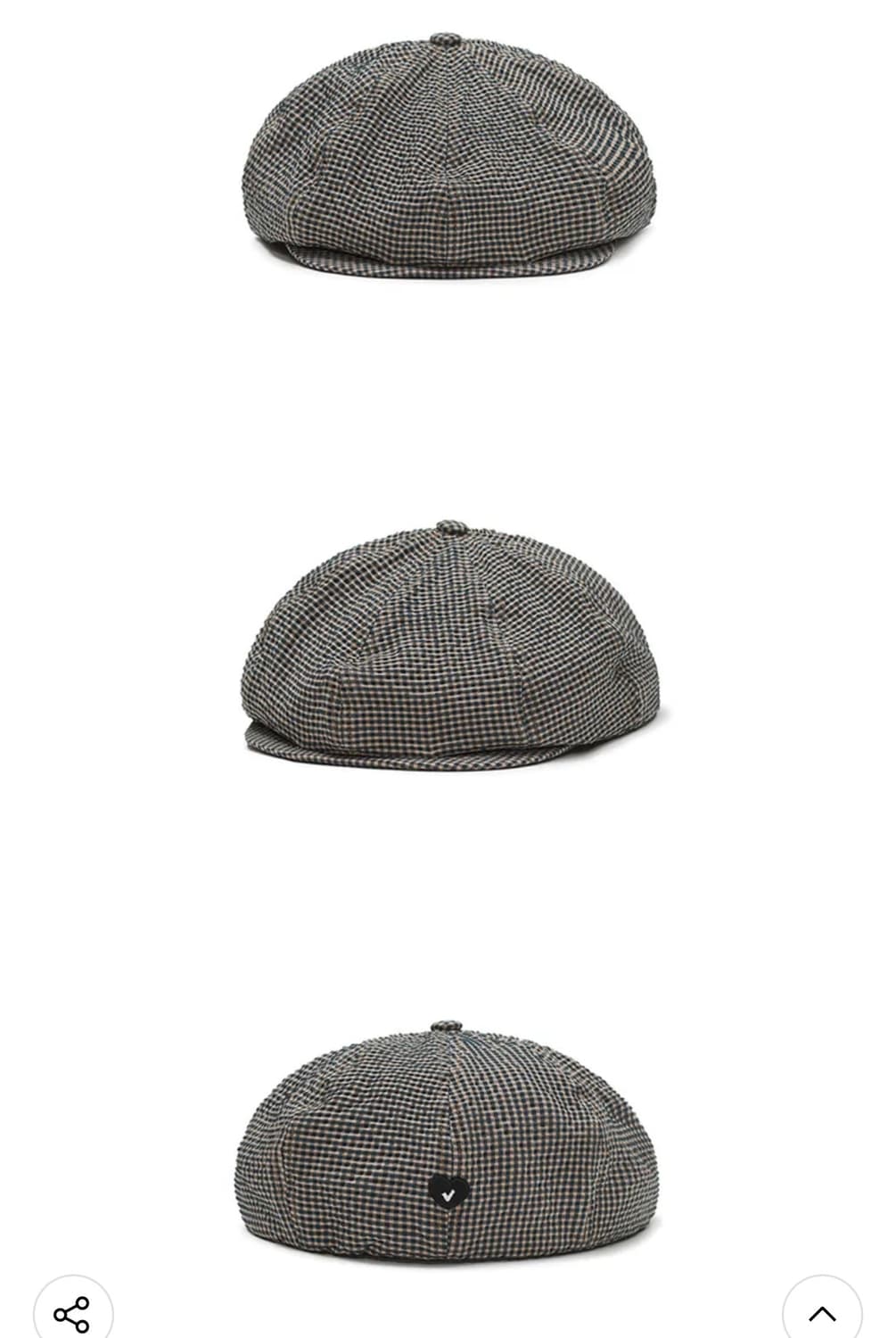 어썸니즈 뉴스보이캡 체크 상품이미지2