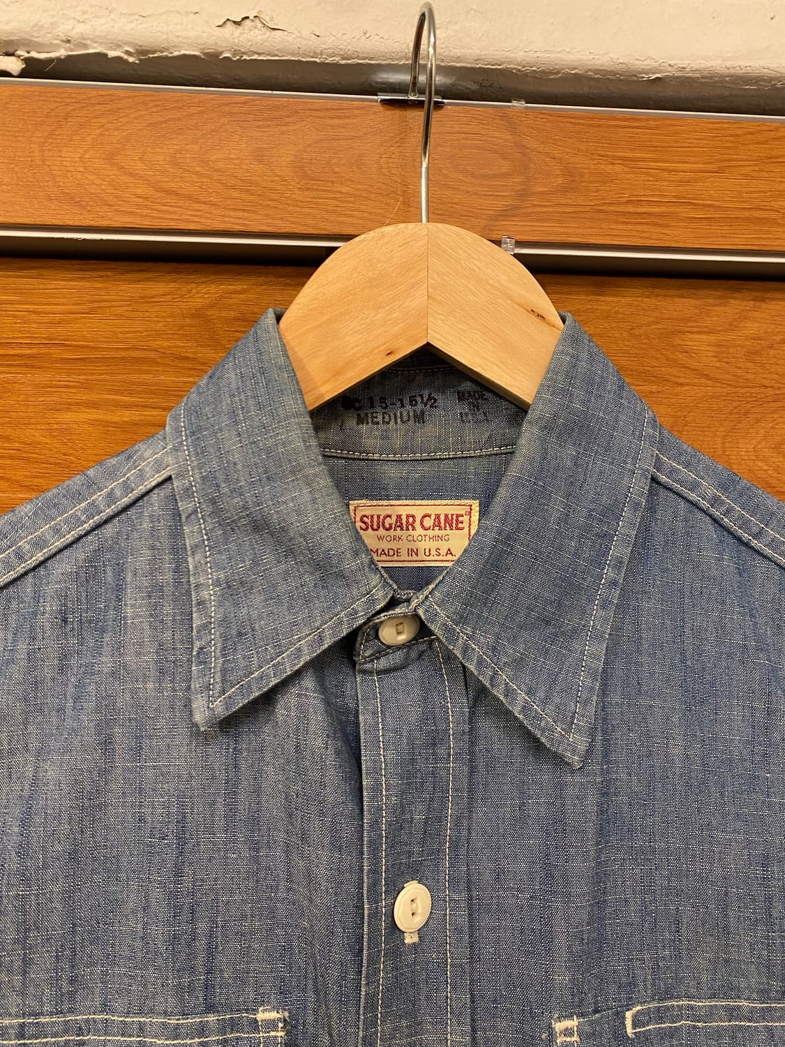 USA SUGAR CANE 슈가케인 데님 셔츠 상품이미지3