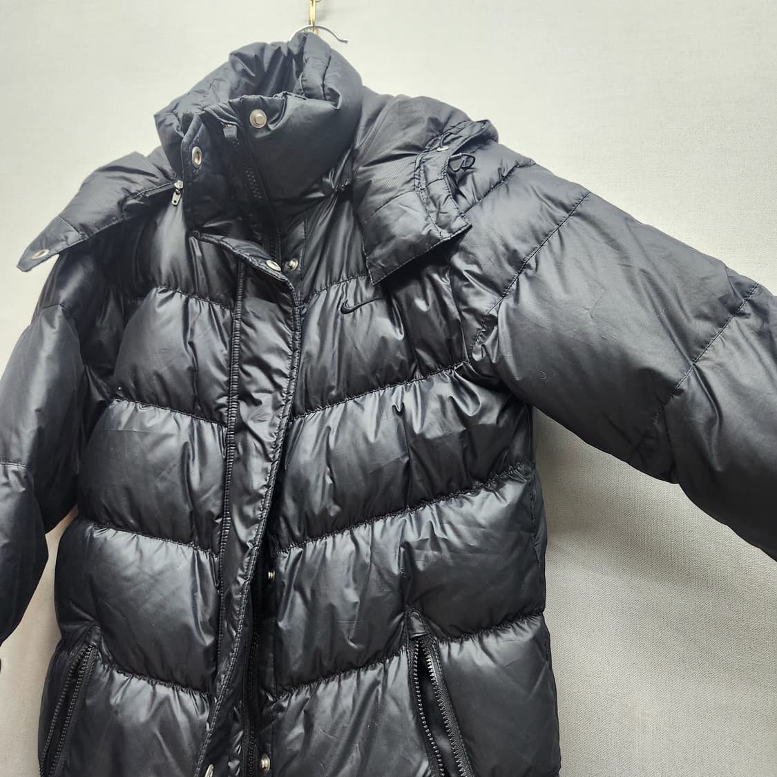 나이키 로고 투웨이 덕다운 스트링 후드패딩 S(M) 상품이미지3