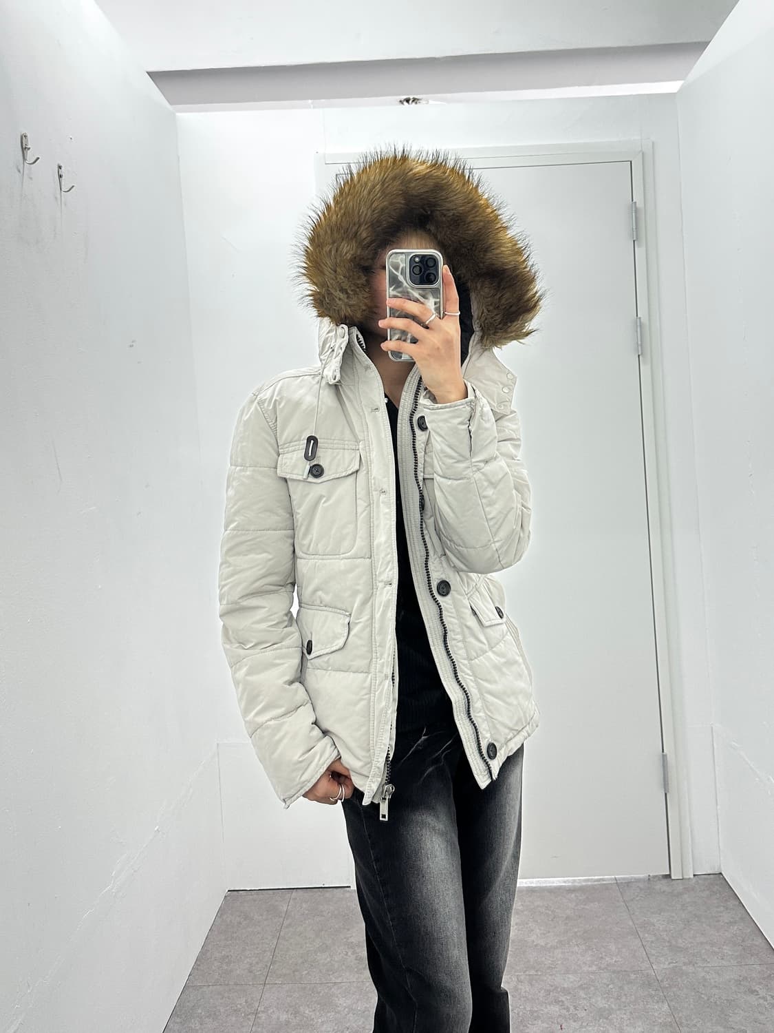 ZARA man fur puffer  상품이미지3