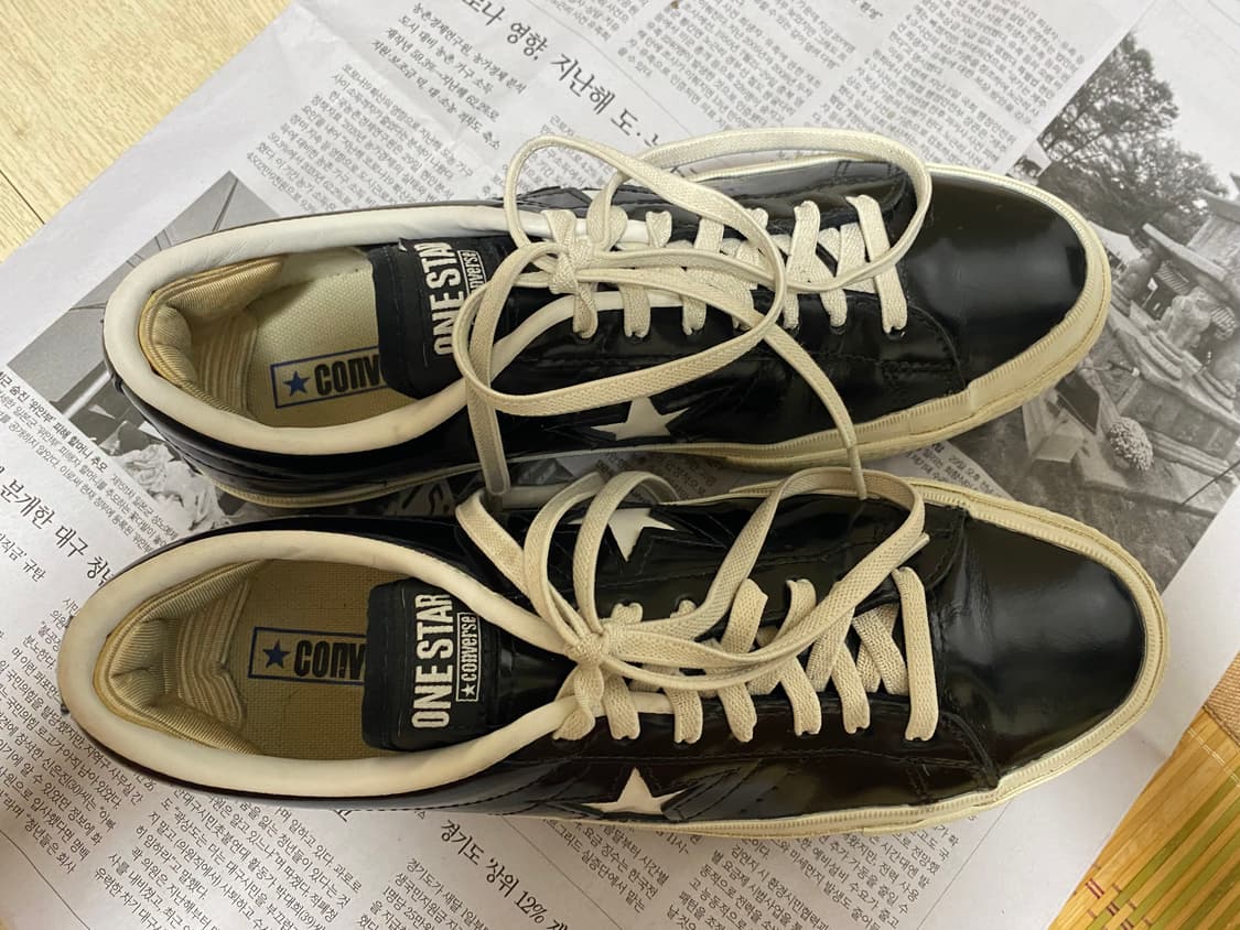 [CONVERSE] 컨버스 원스타 OX 유광 블랙 265 상품이미지5