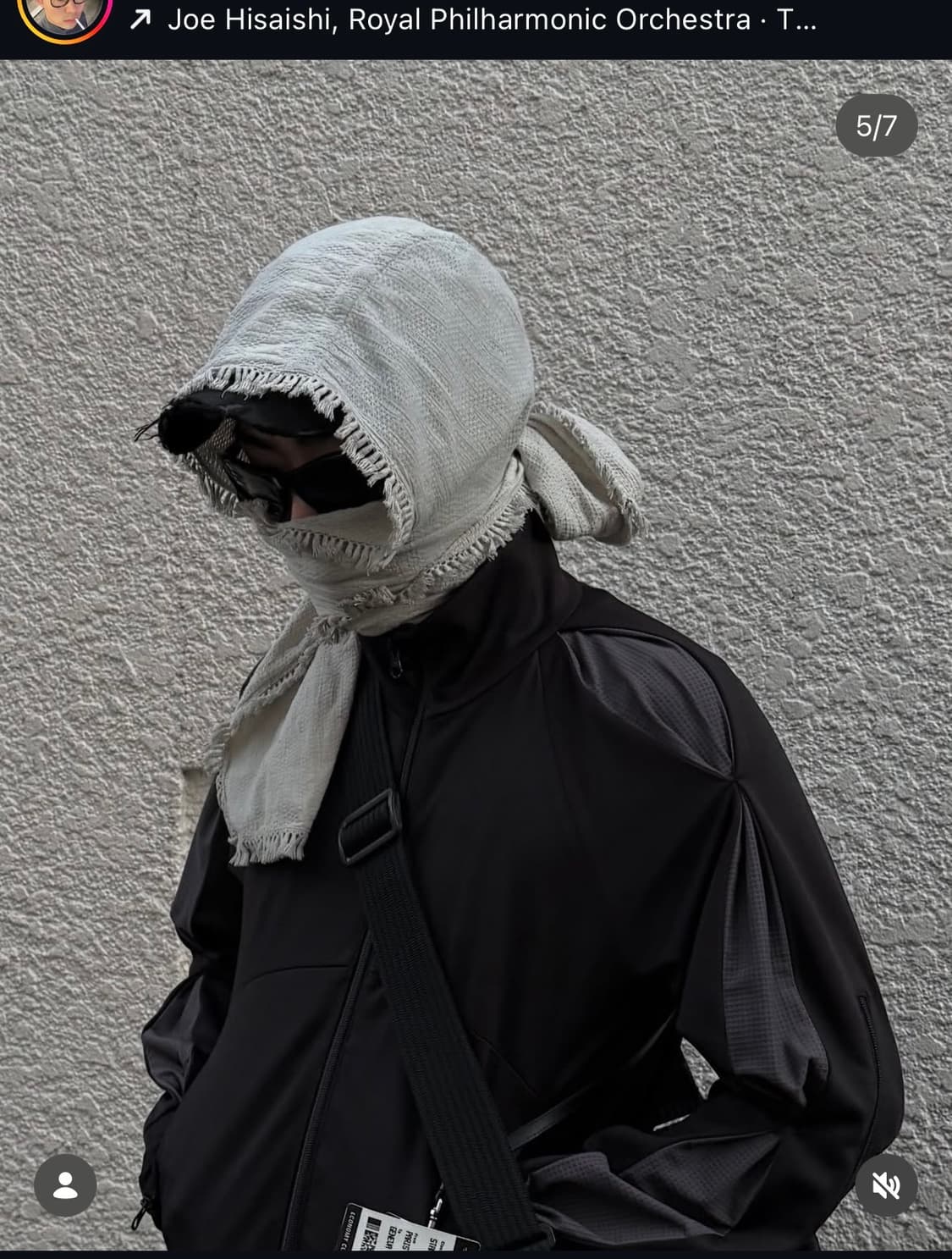 FFFpostalservice mini hooded scarf 상품이미지1