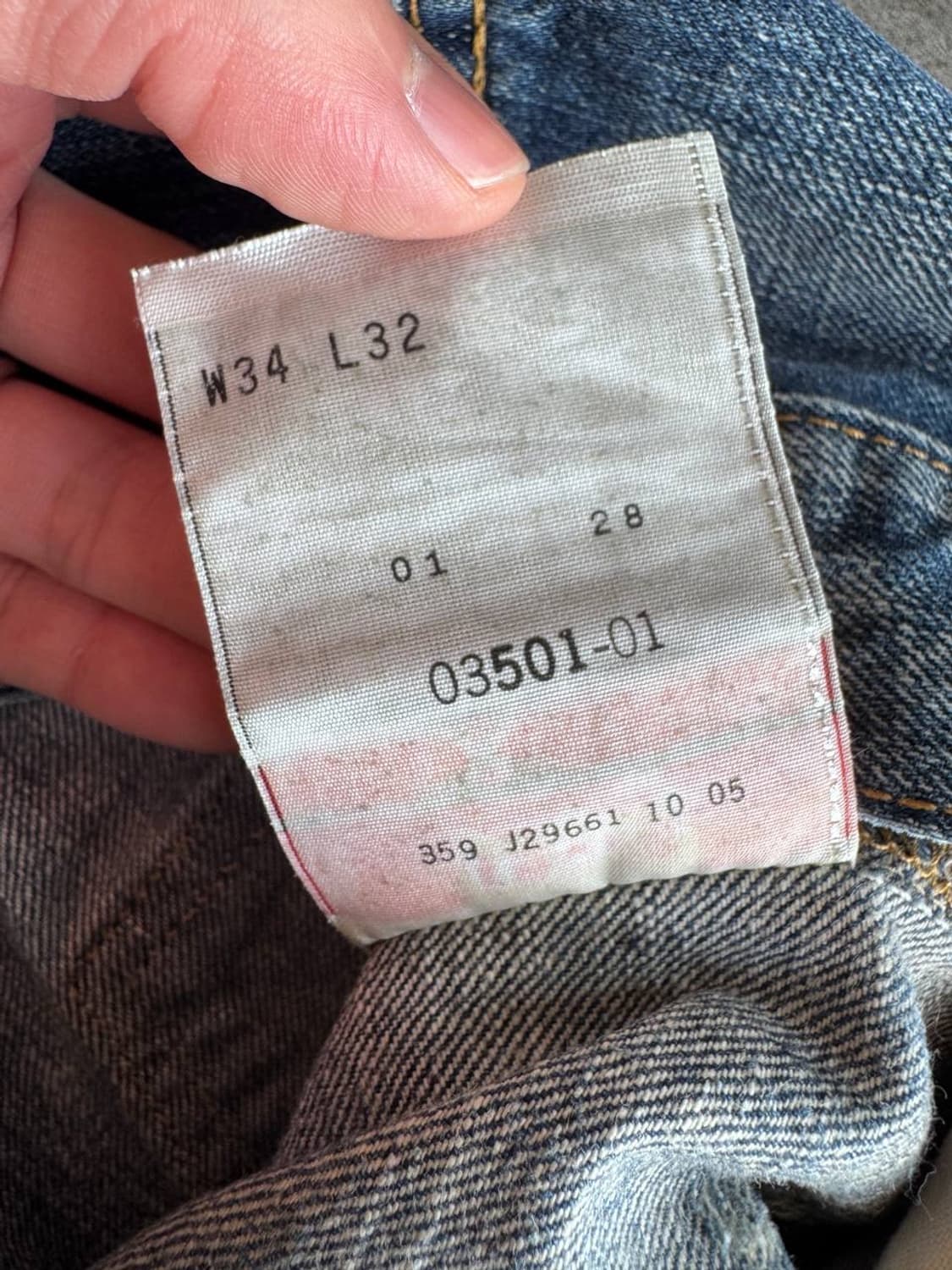 Levis 501 indigo jeans (33) a21 상품이미지5