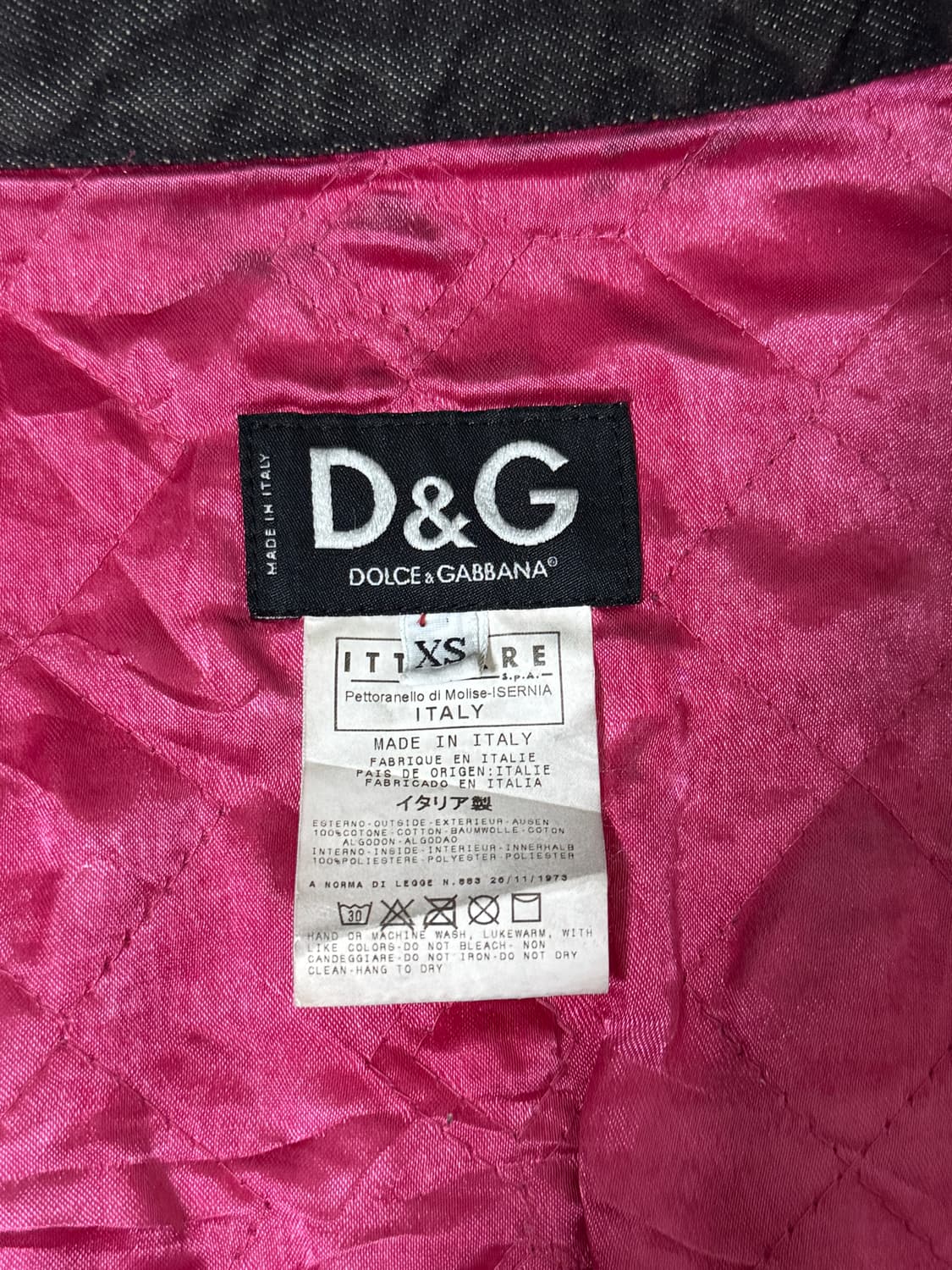 00s 돌체앤가바나 레더 패치 데님 자켓 y2k 상품이미지8