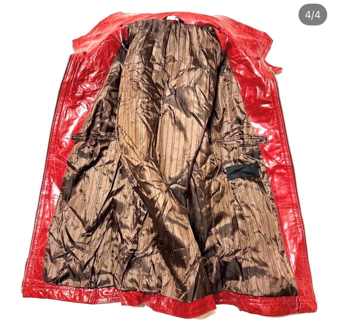 ASM - 하이넥 레더 자켓 상품이미지4