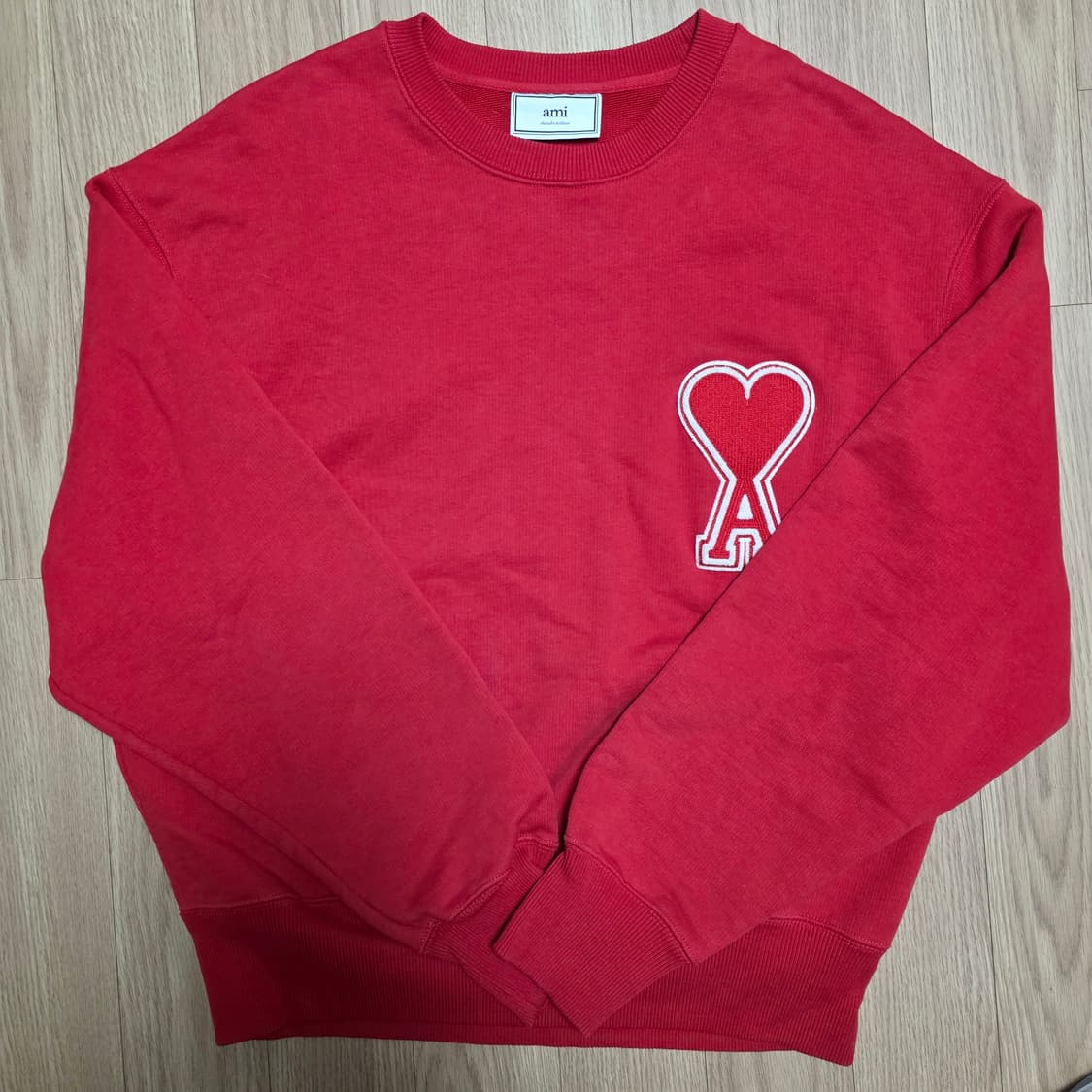 M) 아미 빅하트 로고 패치 맨투맨 /A20HJ037.747 상품이미지1