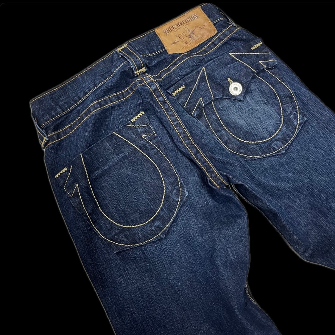 트루릴리전 usa 스트레이트핏 레더패치 상품이미지5