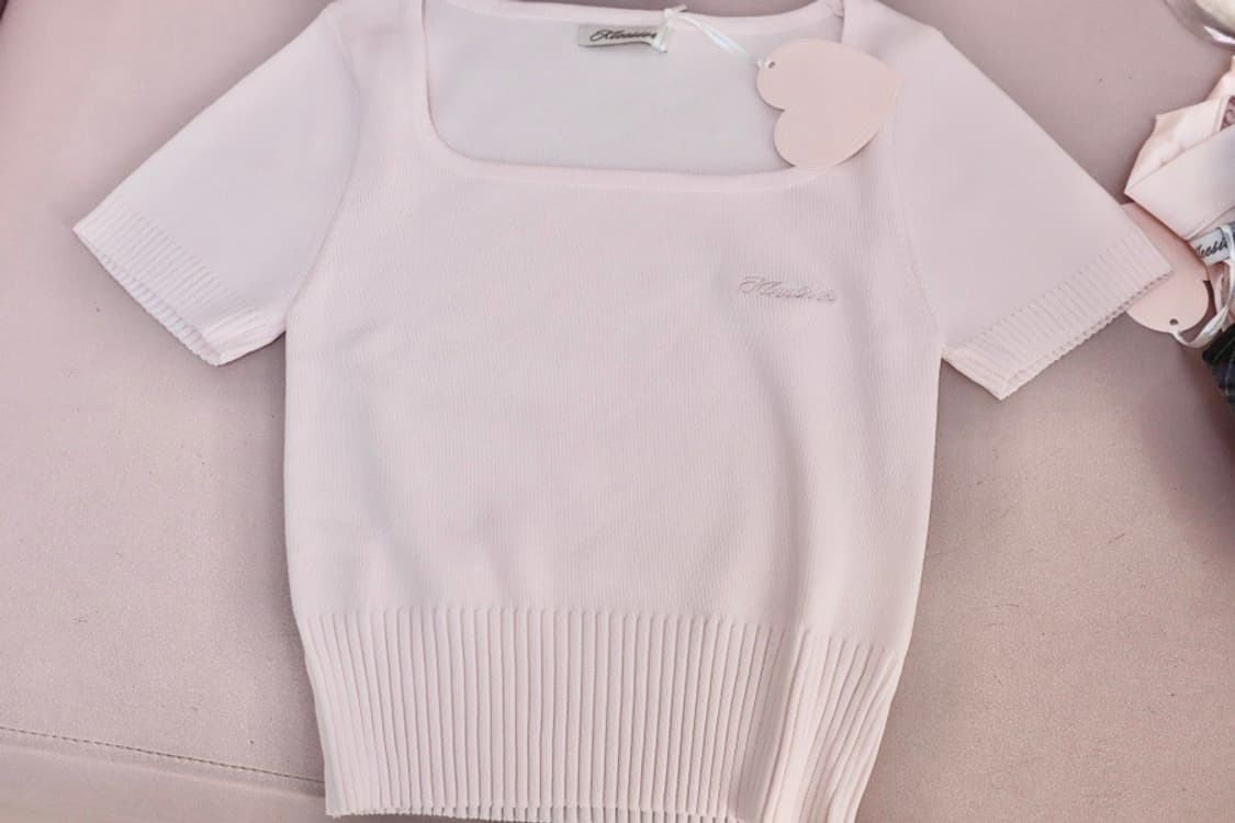 클리시어 핑크니트 상품이미지1