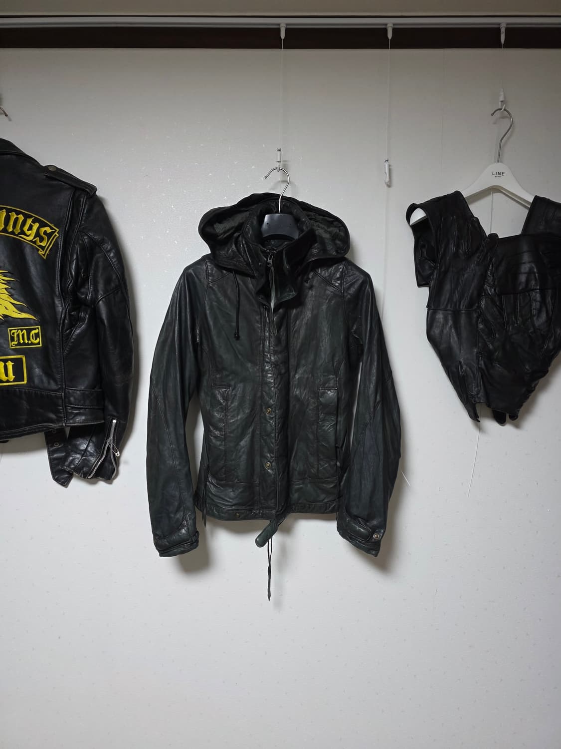 Christian peau hooded leather jacket 상품이미지1