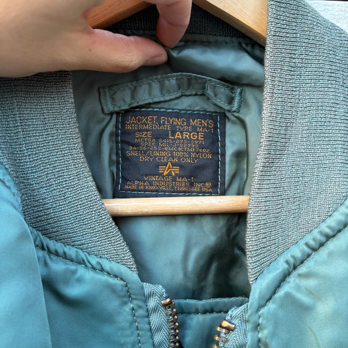 Alpha 90s 알파 made in usa Ma-1 자켓 상품이미지10