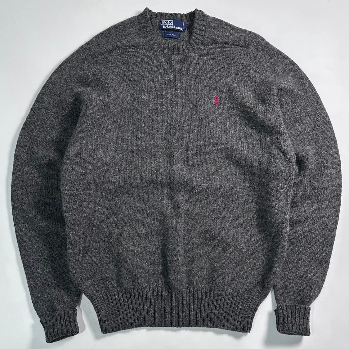 폴로 랄프로렌 셔틀랜드 울 챠콜 니트 상품이미지1