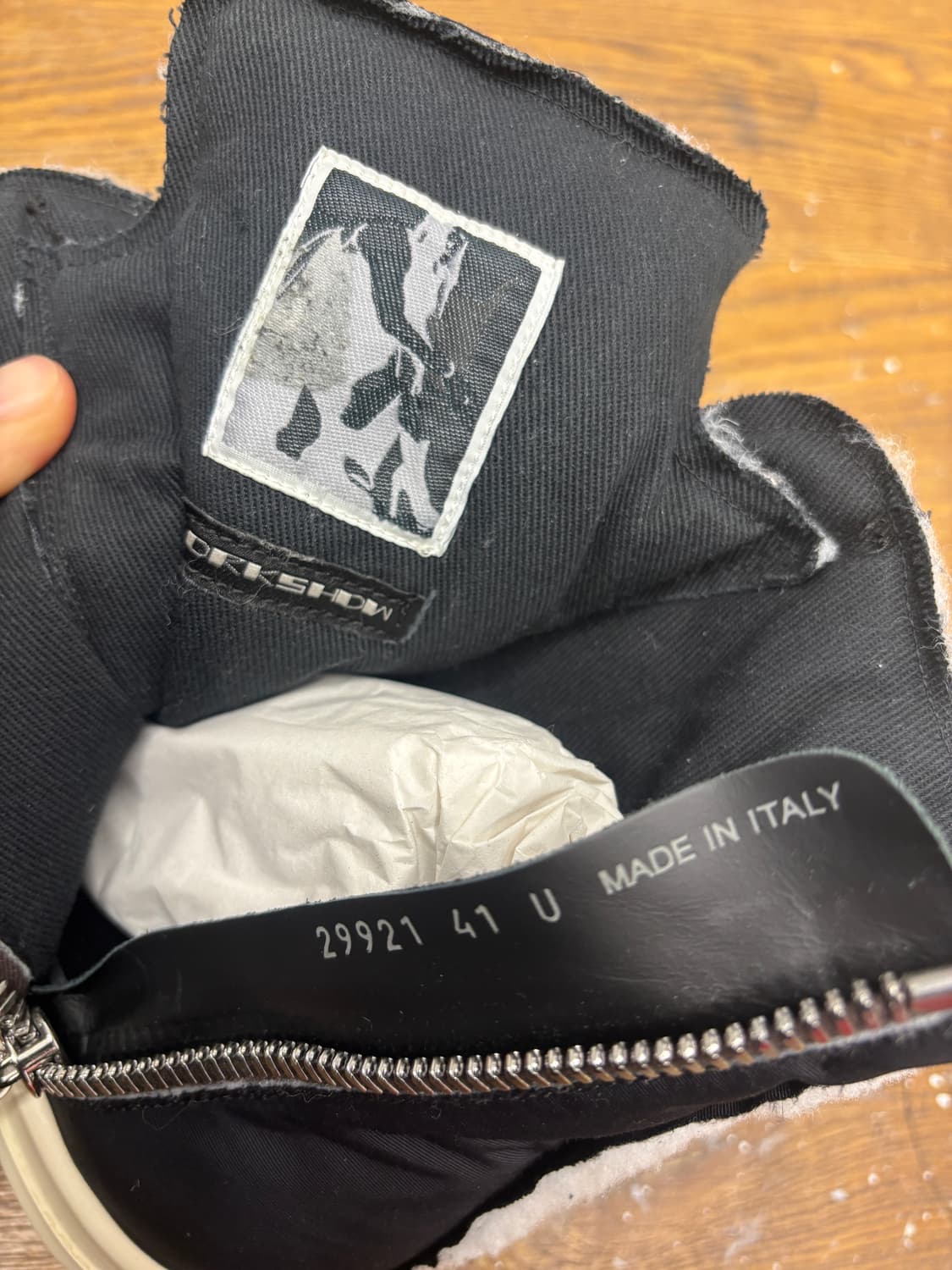 릭오웬스 다크쉐도우 패딩 하이탑  상품이미지7