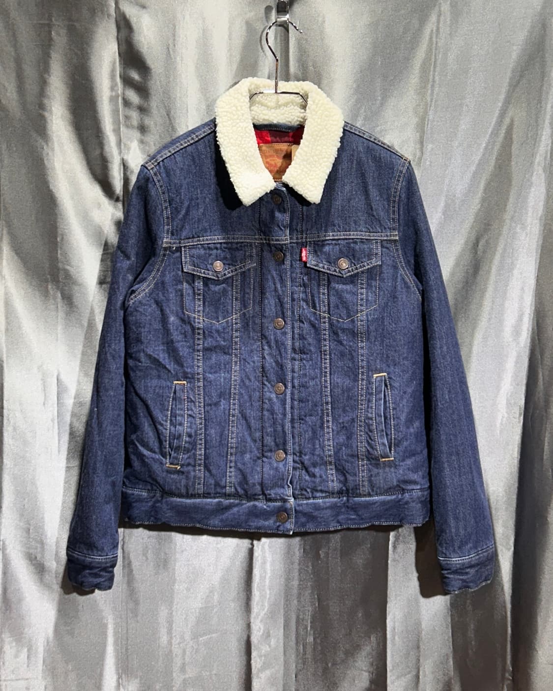 M 리바이스 쉐르파 인디고 양털 트러커 데님자켓  상품이미지2