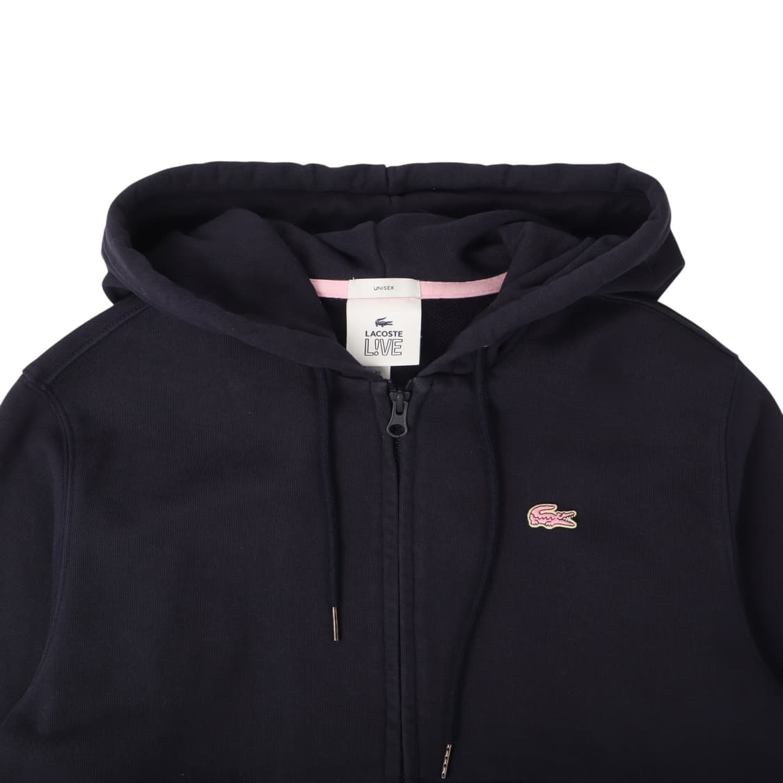 라코스테 우먼스 네이비 후드집업 상품이미지2