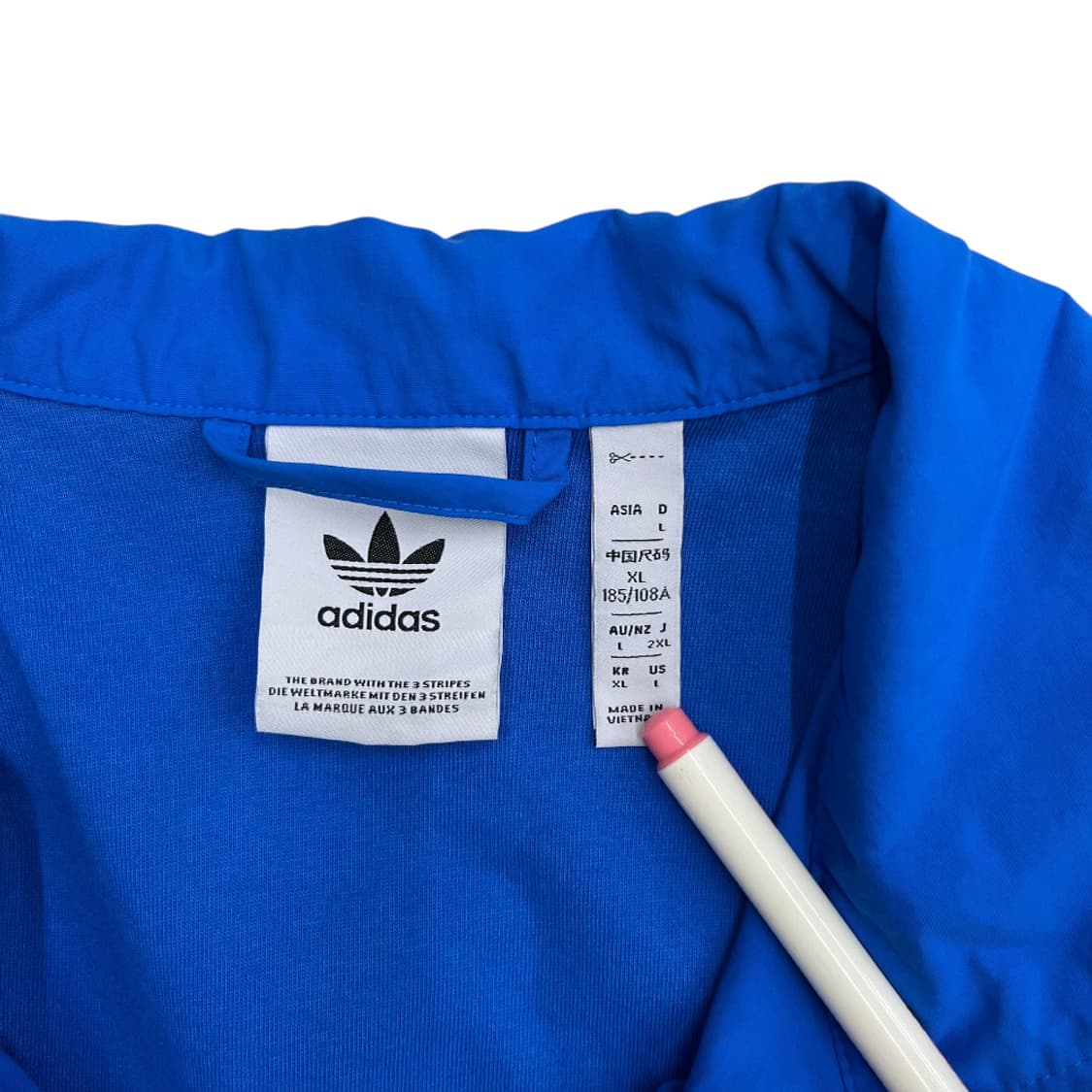 아디다스 화이트라인 블루 아노락 XL 상품이미지5