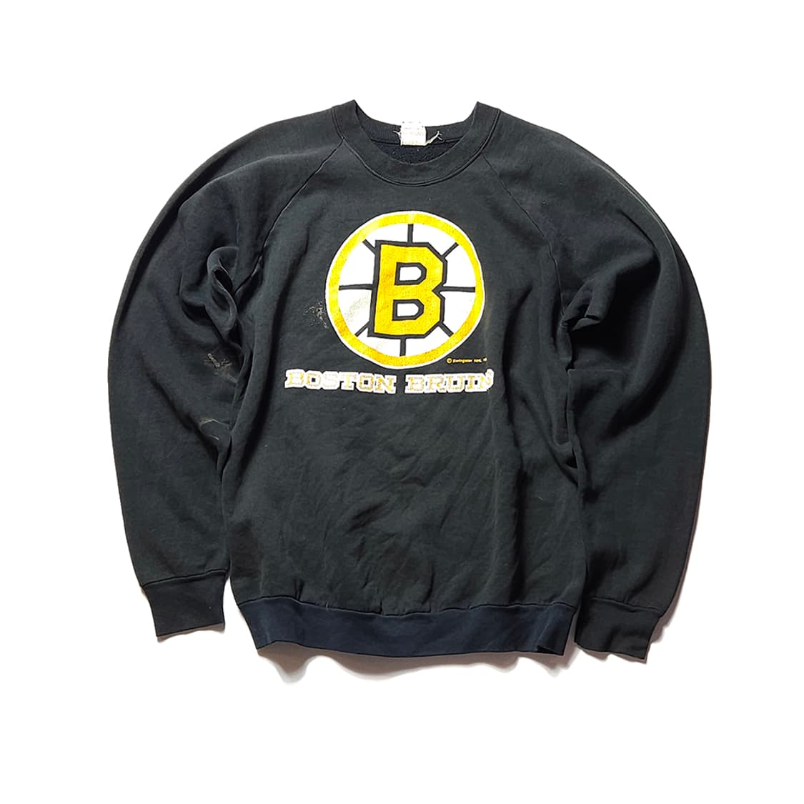 80s USA 빈티지 프룻오브더룸 NHL 보스턴 브루인스 래글런 스웻셔츠 상품이미지1