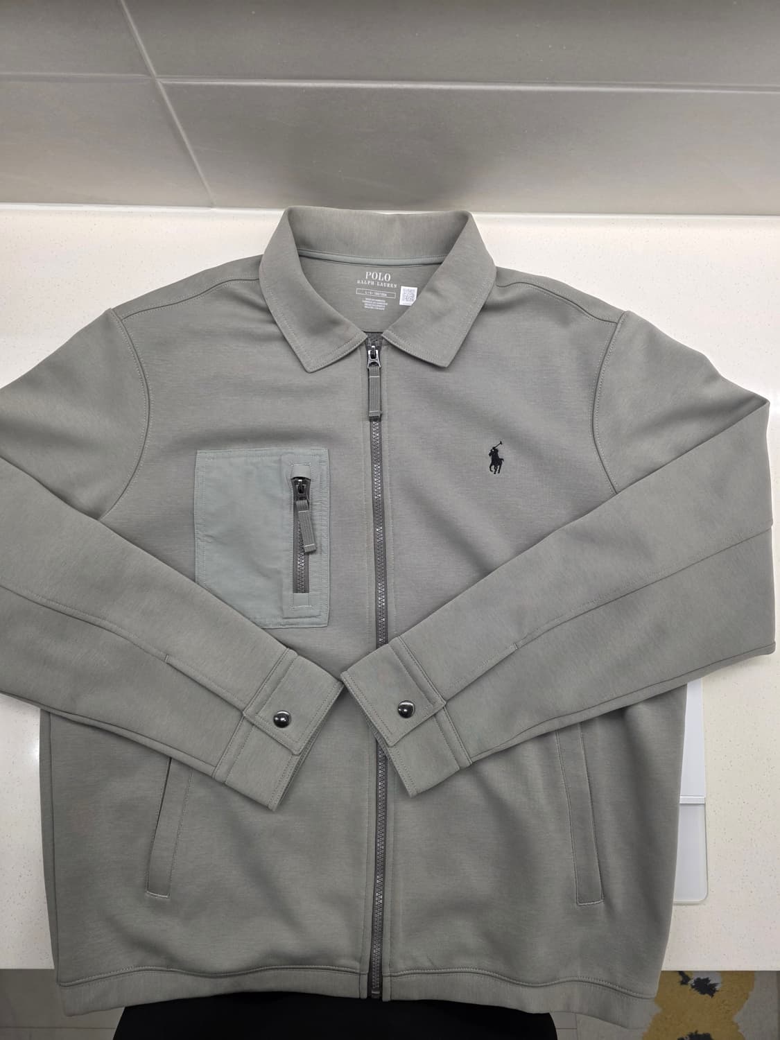 폴로 랄프로렌 자켓 바이스윙 해링턴 트윌 L 그레이 상품이미지1