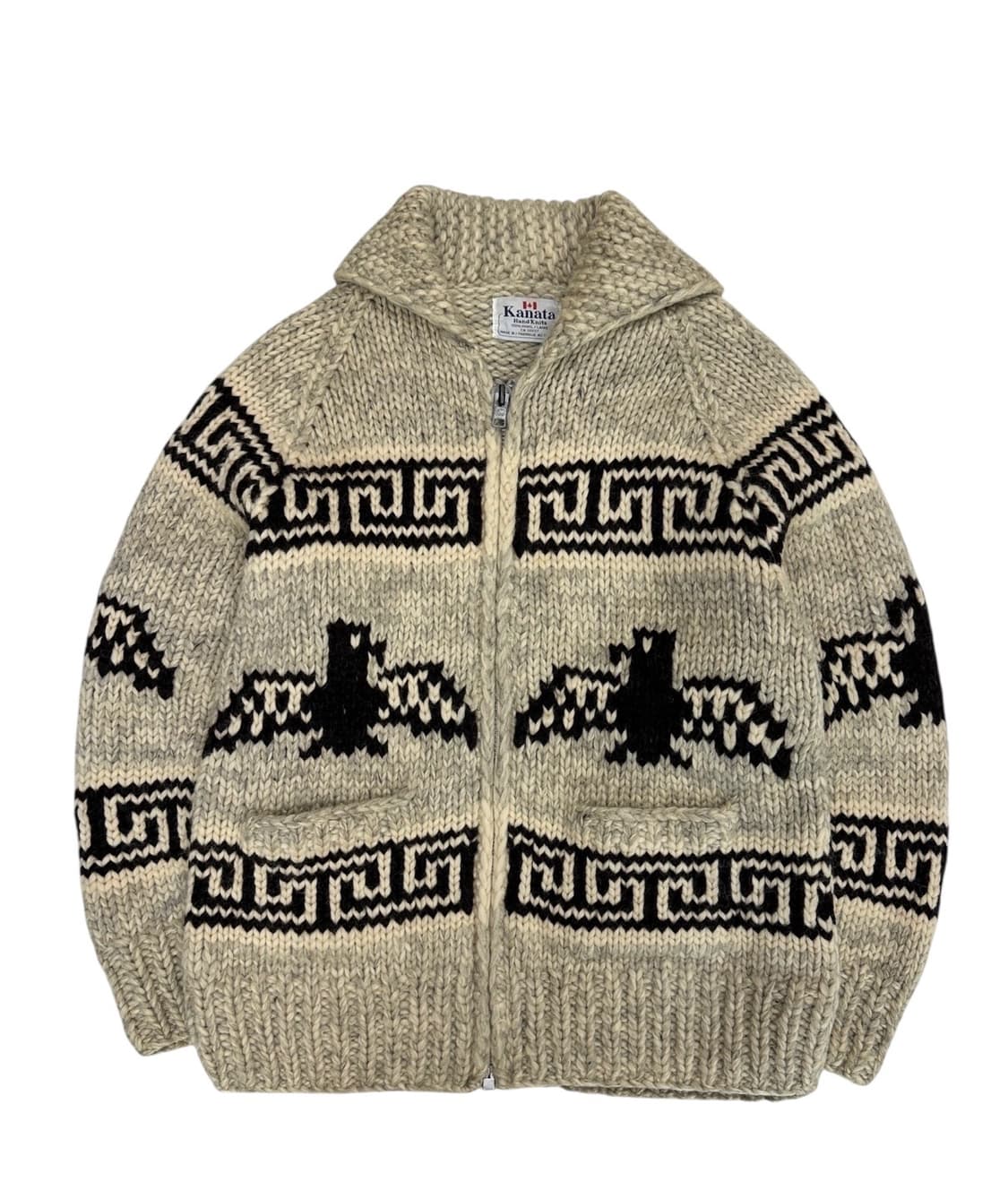 카나타 코위찬 니트집업 아이보리 (L)  상품이미지1