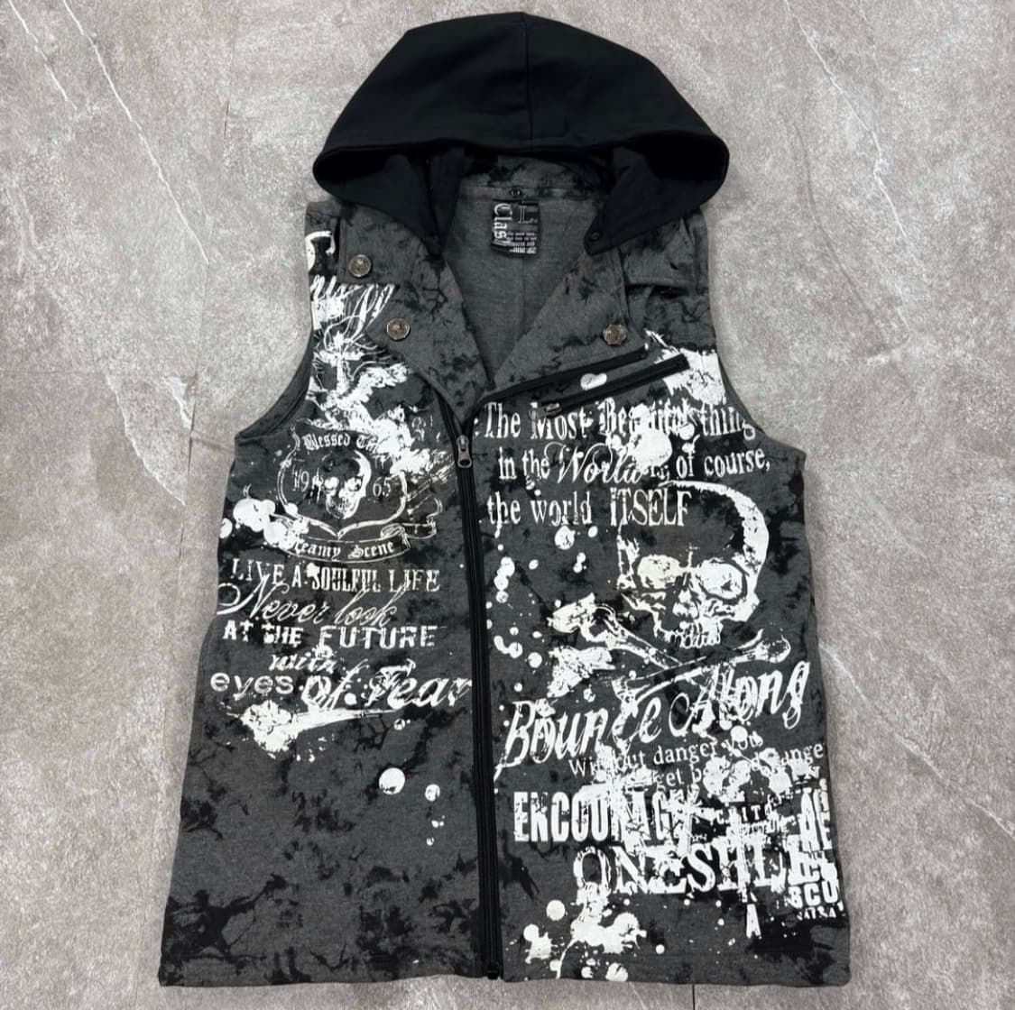 펑크 베스트 자켓 상품이미지1