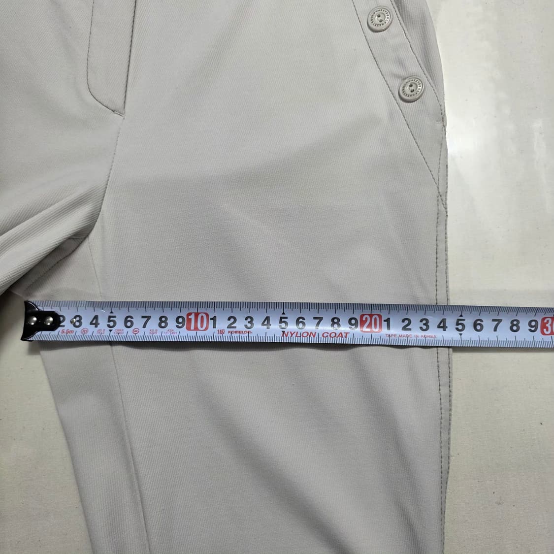 1019 헤지스 골프 사이드 버튼 포인트 세미 부추컷 26 상품이미지3