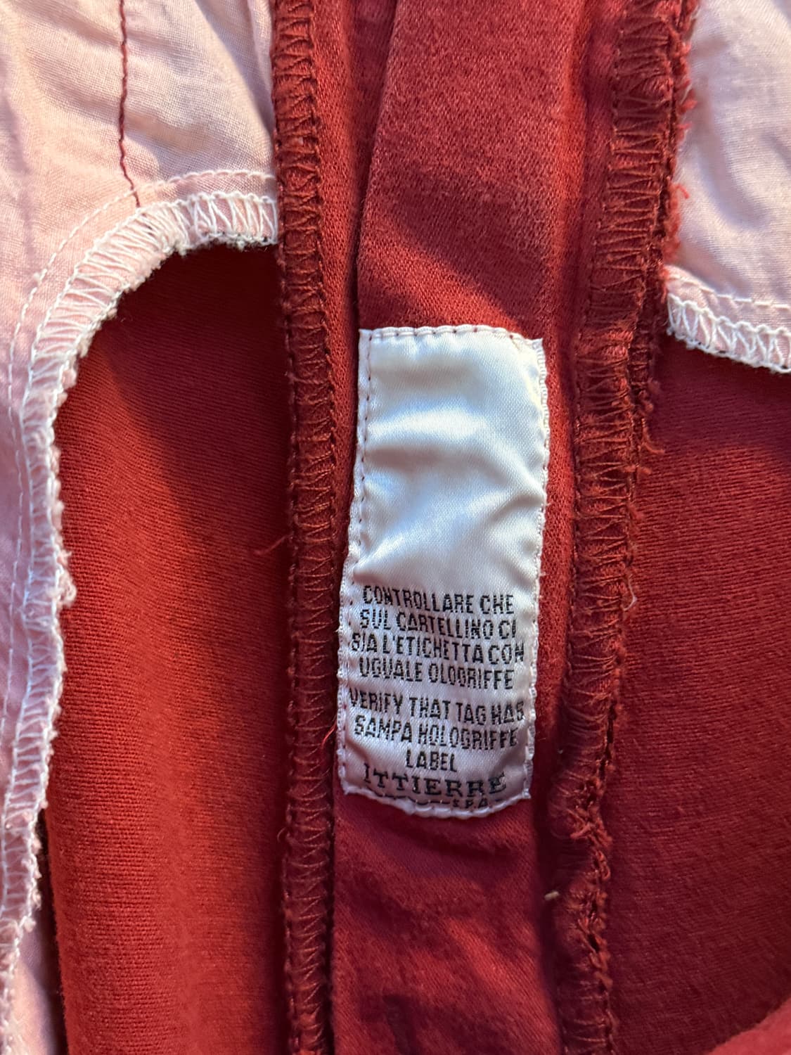 Versace 베르사체 진스 빈티지 데님 숏 팬츠 레드 32 상품이미지6