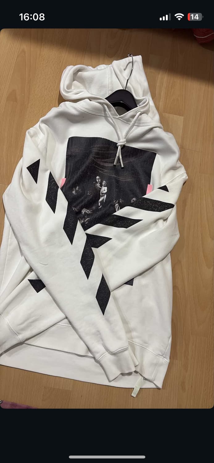 오프화이트 후드티 M 상품이미지1