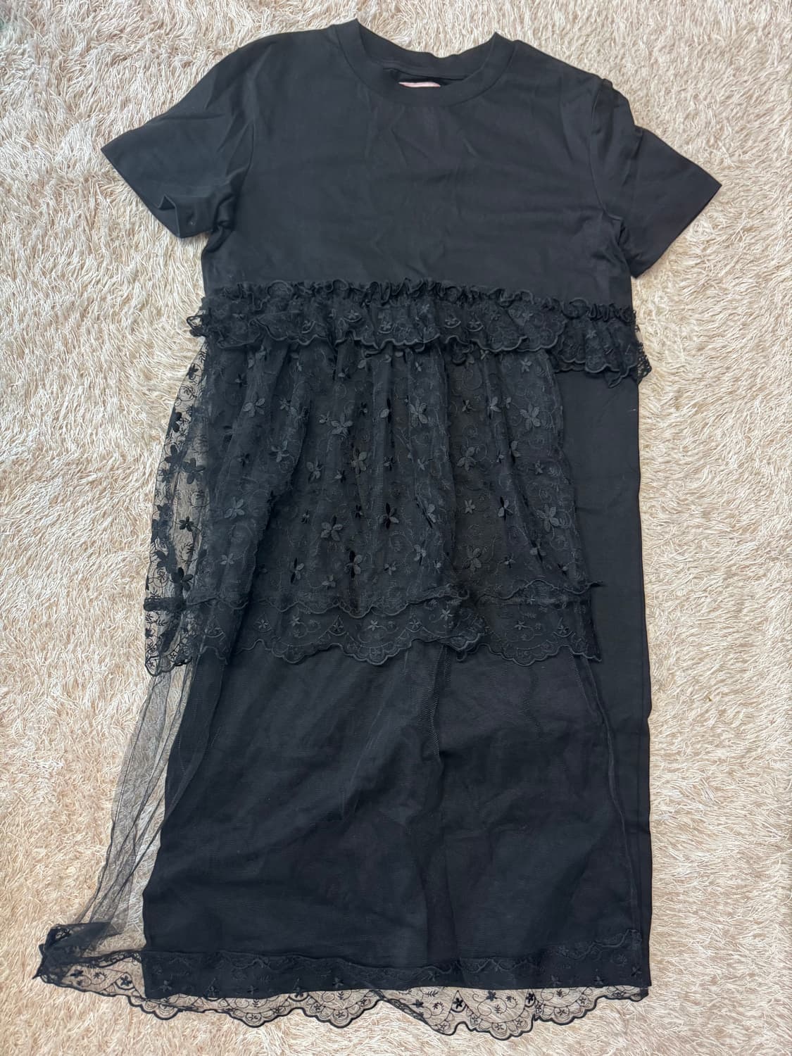 Simone Rocha x H&M 블랙 레이스 원피스 상품이미지1