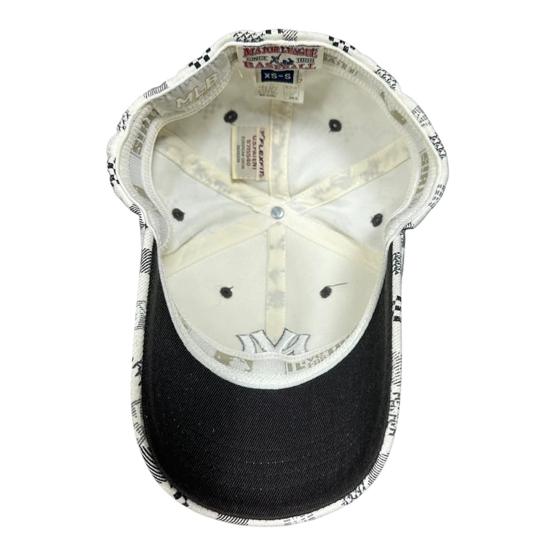 ✨ (바배) MLB 뉴욕 양키즈 화이트 체커 볼캡 모자  상품이미지3