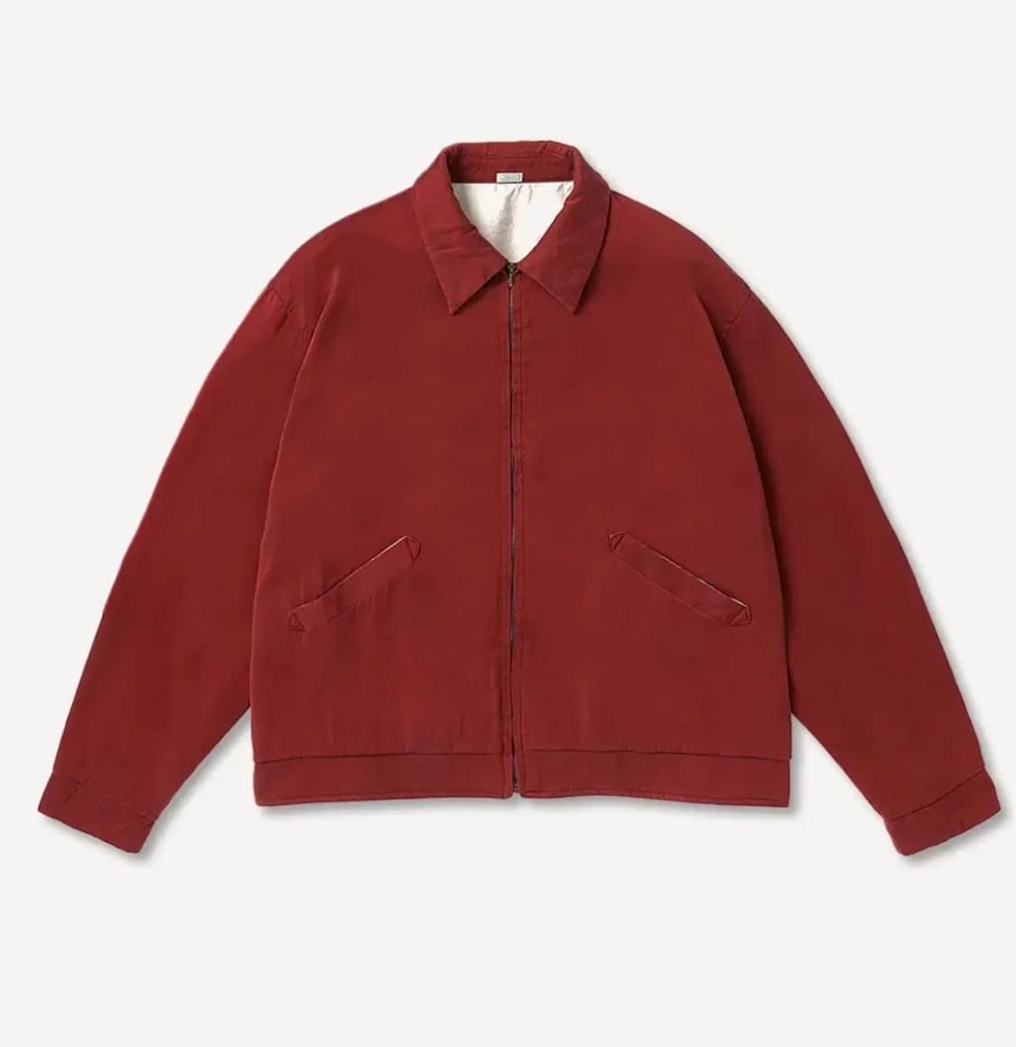 아프레쎄 실크 레이온 개버딘 자켓 레드 2 A.presse 상품이미지4