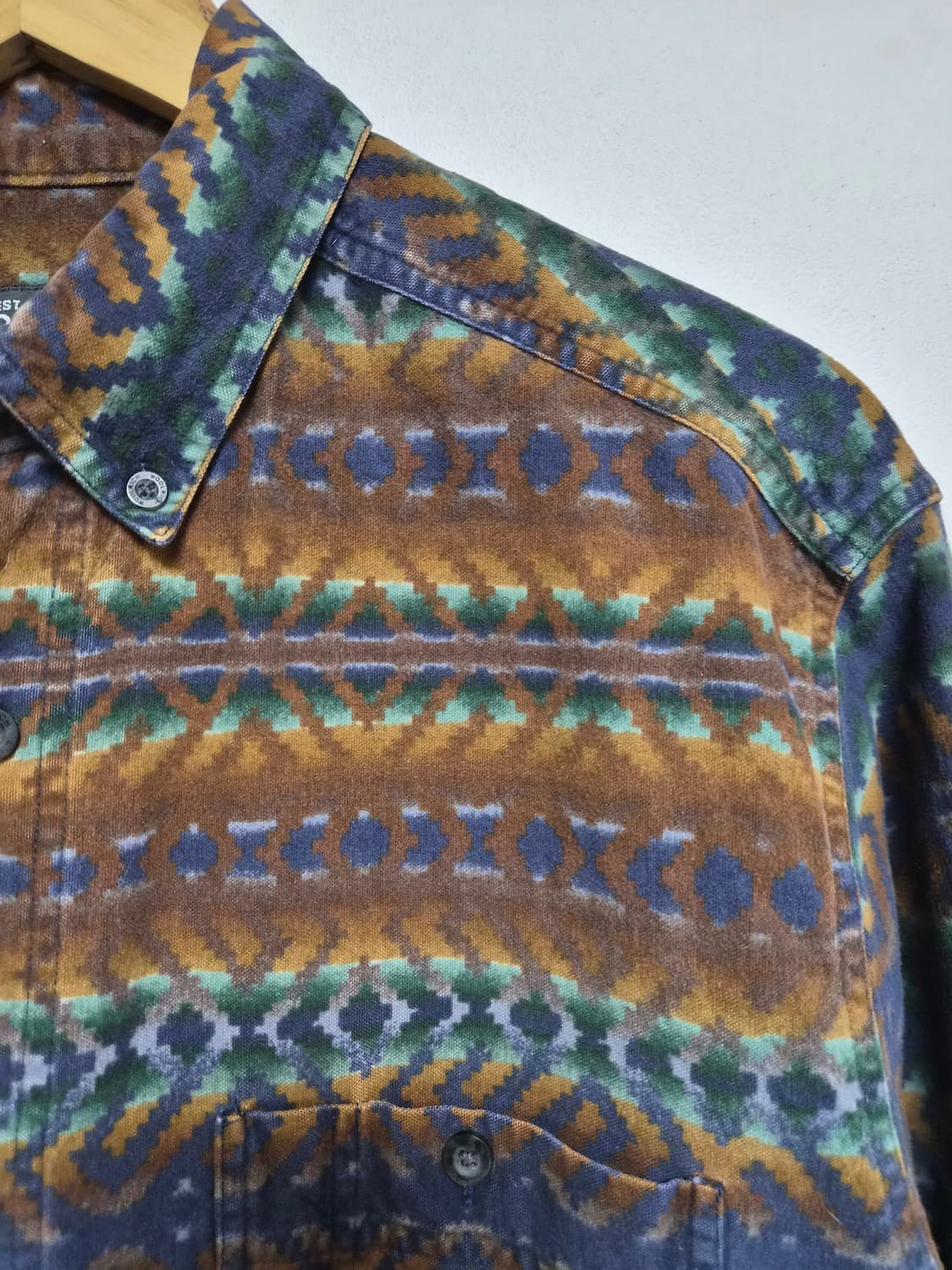 울리치WoolRich 에스닉 패턴 셔츠 L사이즈 - S357 상품이미지2