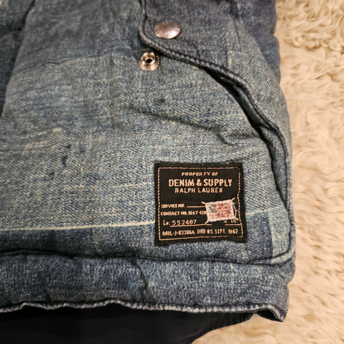 S 폴로 데님엔서플라이 웨스턴 조끼베스트패딩 상품이미지5