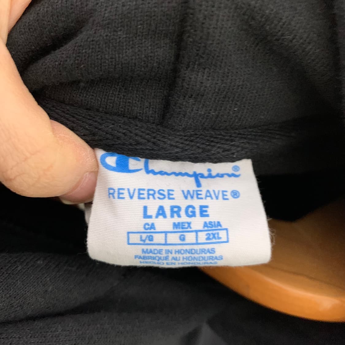 챔피온 베이직 기모 후드티 블랙 L 남녀공용 빈티지 상품이미지7