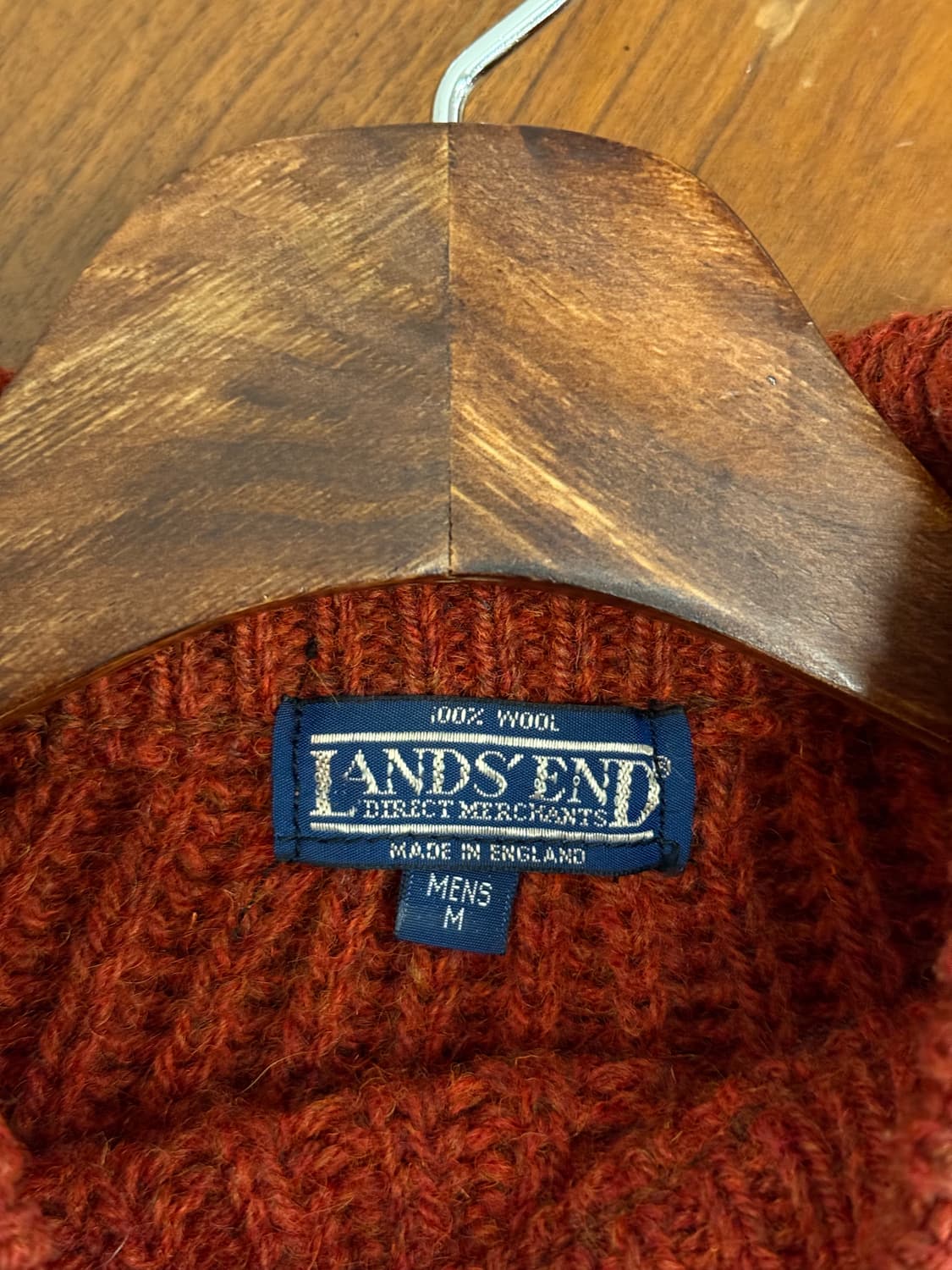 M) England Lands’ End Wool Raglan Knit S 상품이미지8