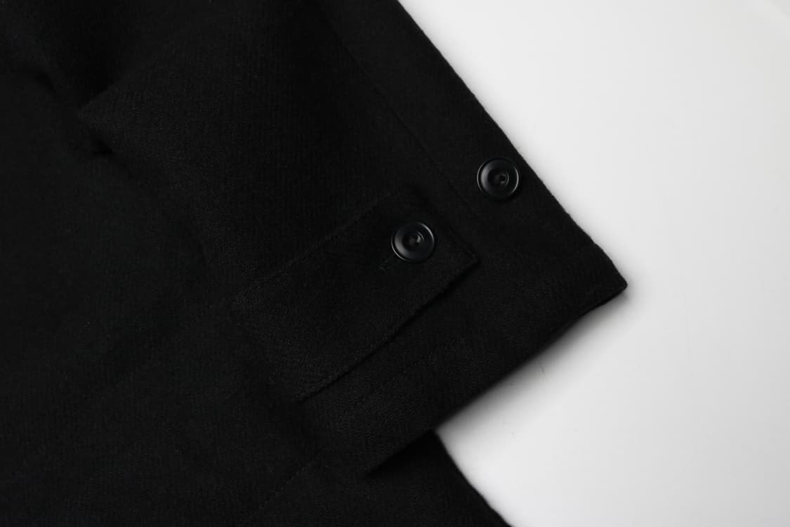 [L] 유니클로 x 르메르 미니멀 블랙 울 후드코트 상품이미지2