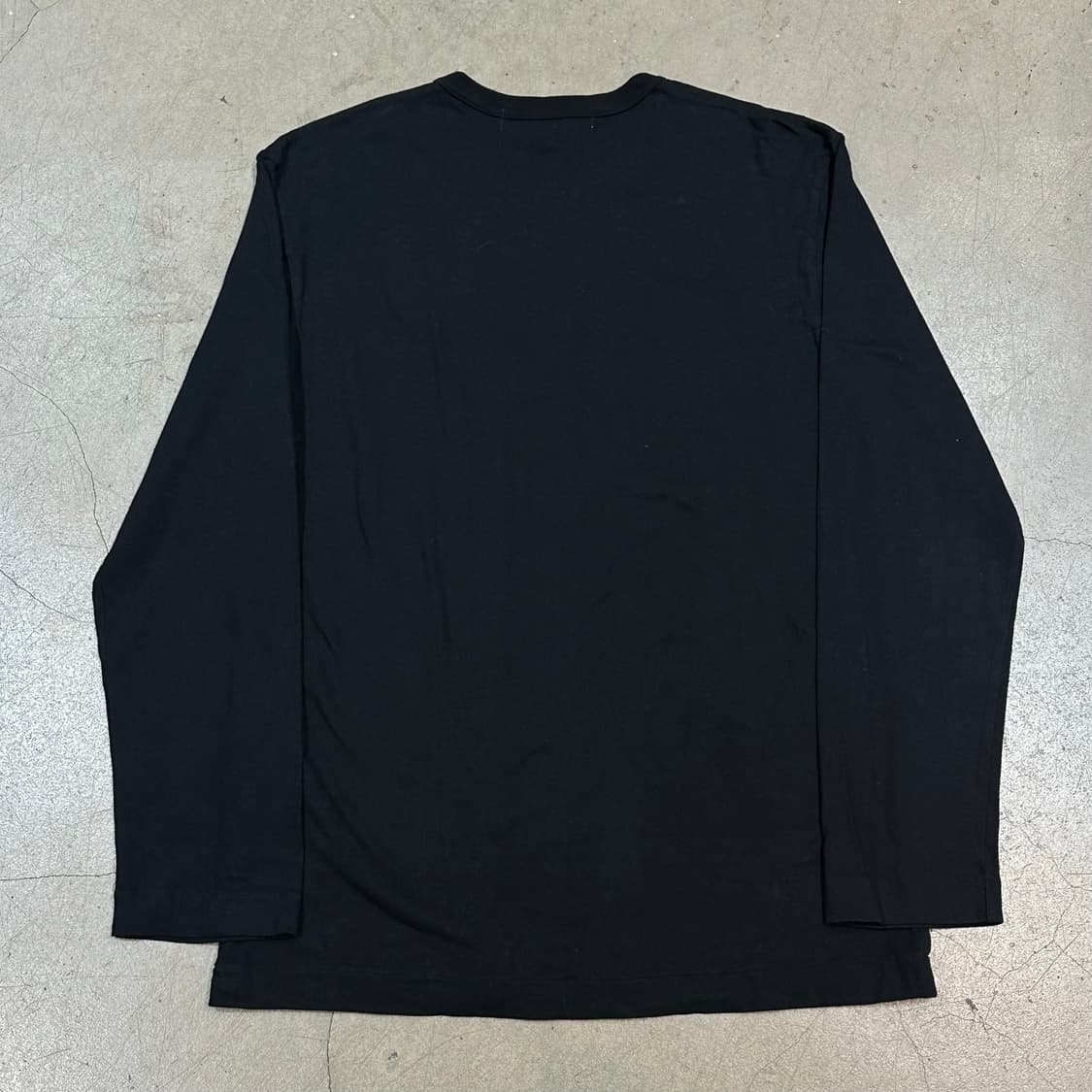 XL 꼼데가르송 블랙 롱슬리브 상품이미지3