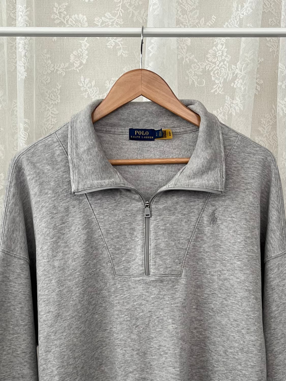 L) 폴로 랄프로렌 반집업 맨투맨 그레이 상품이미지3